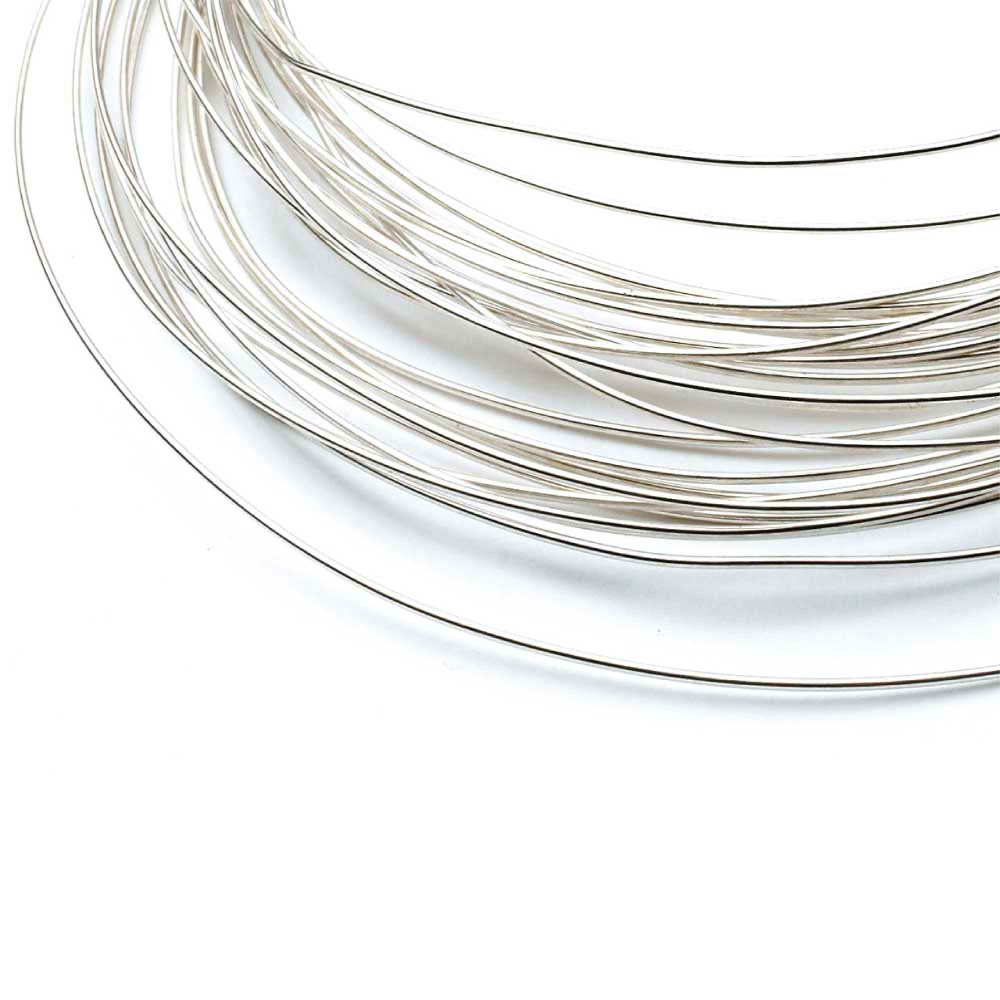 20cm Sterling Silver 0.7mm - Medium Round Wire 21 Gauge Fine Jewellery-0