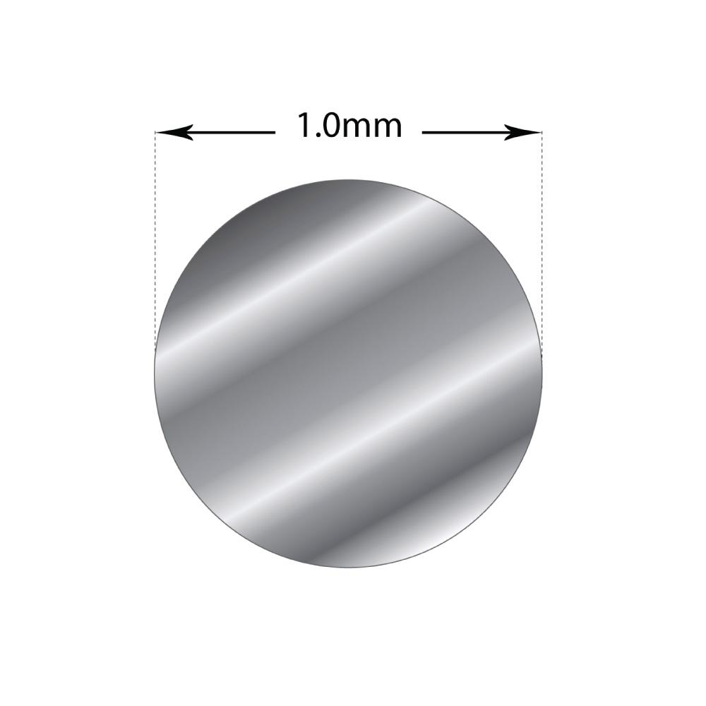 20cm Sterling Silver 1mm - Hard Wire Rod 18 Gauge Jewellery Craft-1
