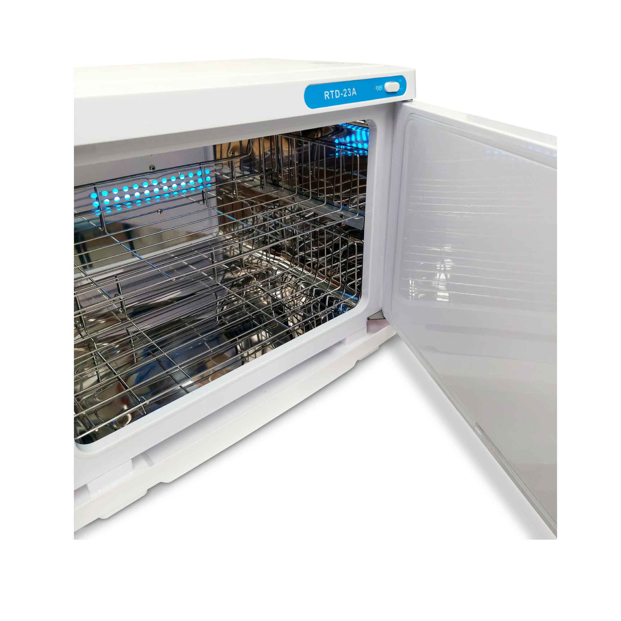 23L White UV Electric Towel Warmer Steriliser Cabinet Beauty Spa Heat Sanitiser-1