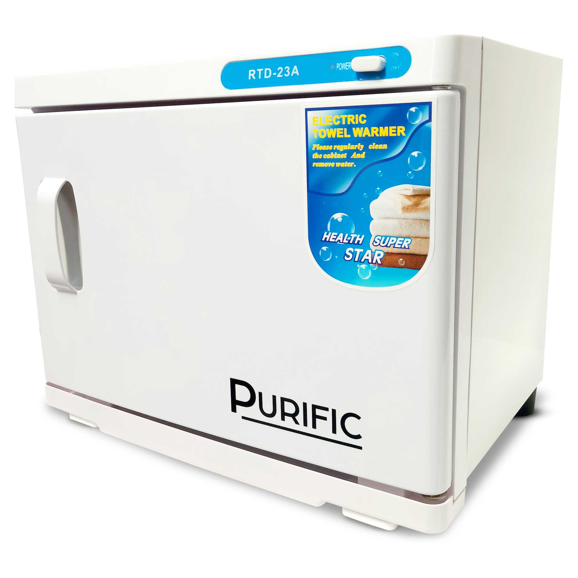 23L White UV Electric Towel Warmer Steriliser Cabinet Beauty Spa Heat Sanitiser-0