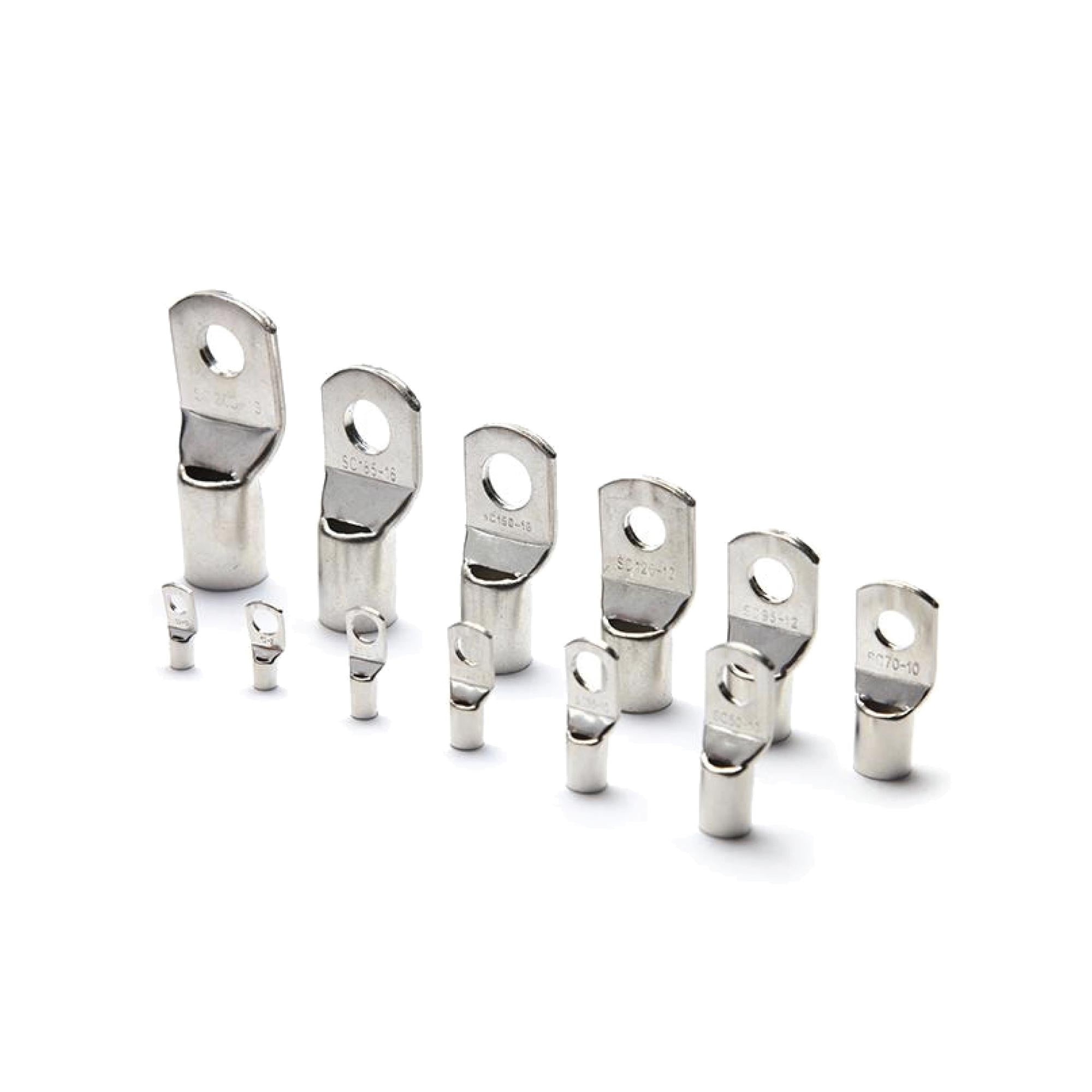 240 Pcs Copper Cable Lugs Electrical Battery Ring Terminal Connectors SC6-SC50-1