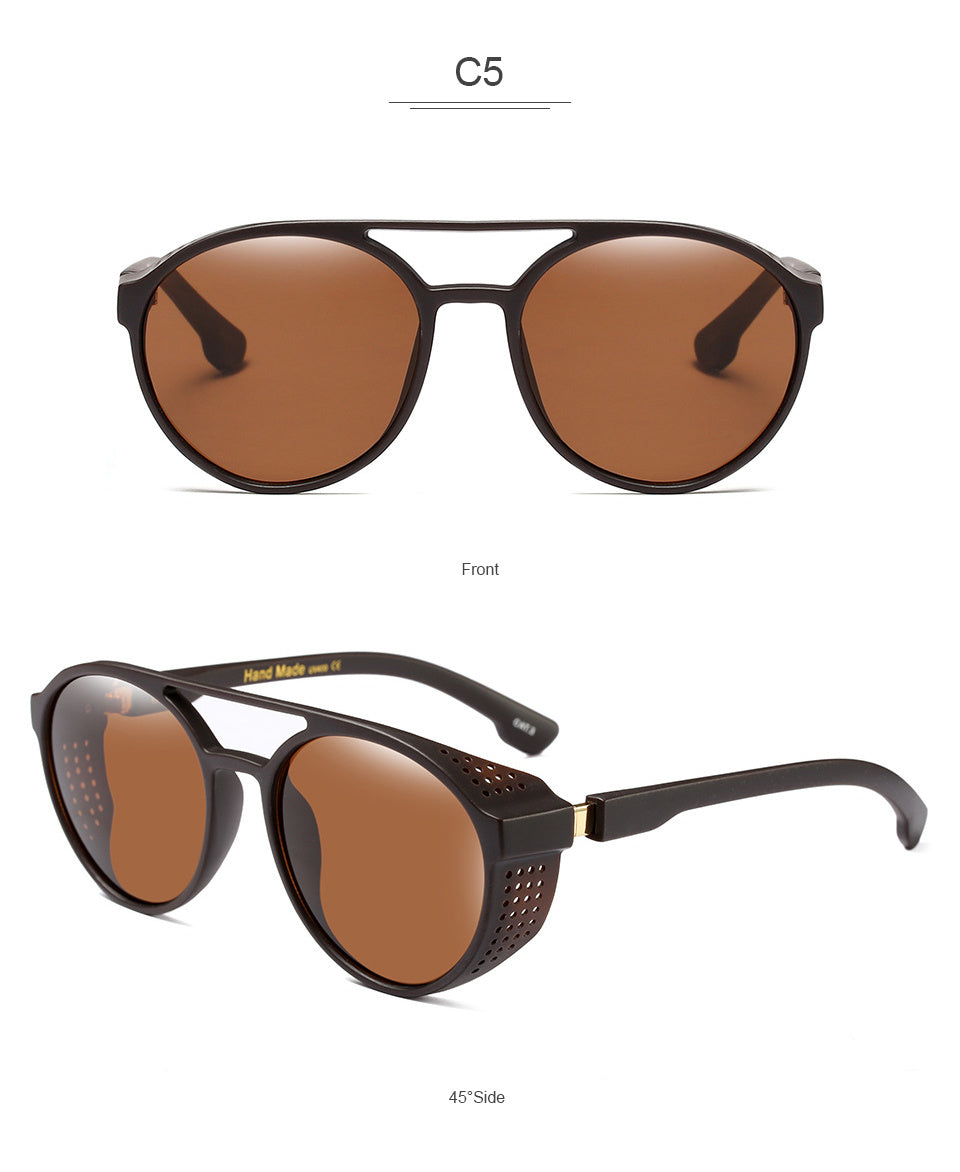 Trendy star with the new retro round sunglasses Fashion men and women glasses sunglasses