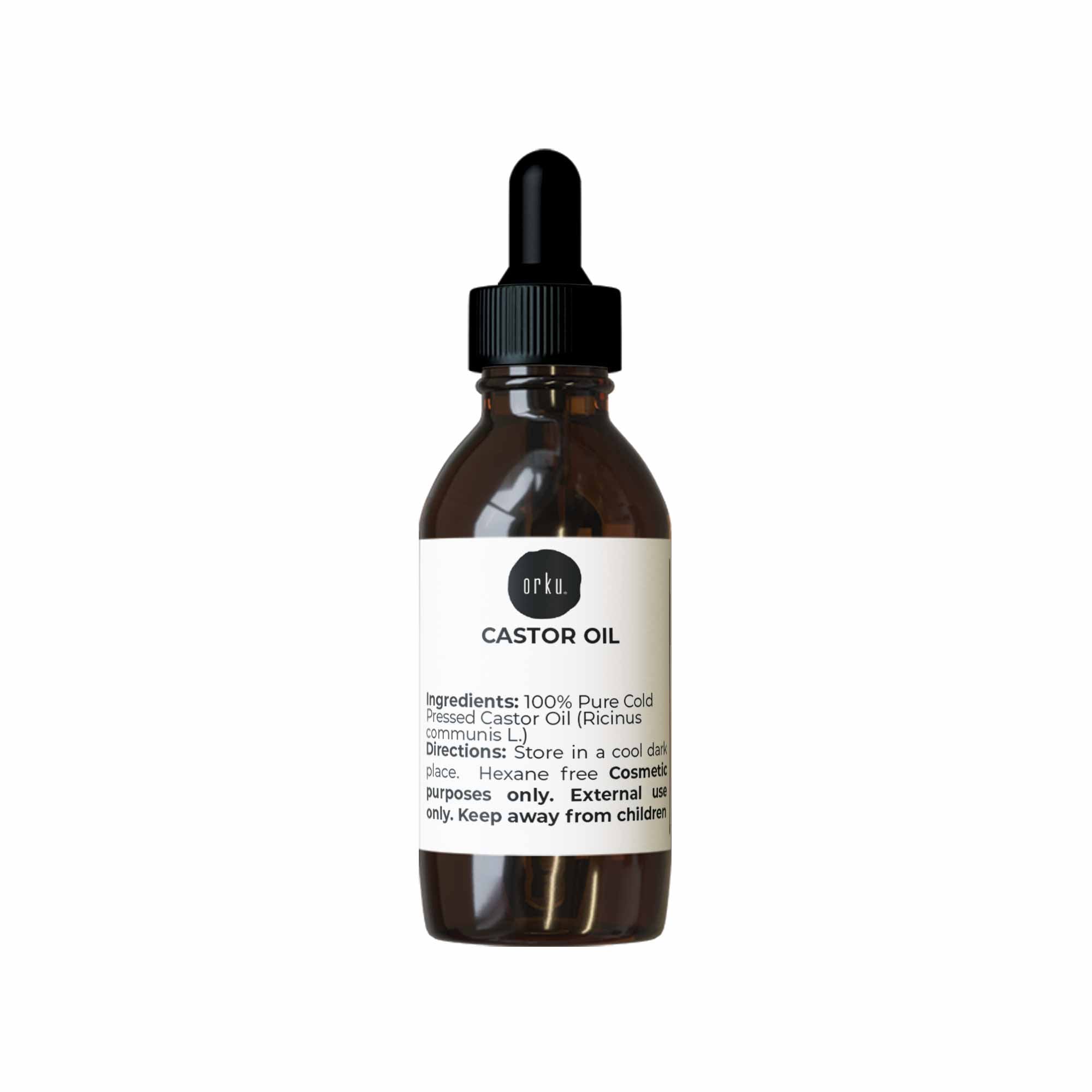 25ml Castor Oil with Dropper - Hexane Free Cold Pressed Virgin Skin Hair Care-0
