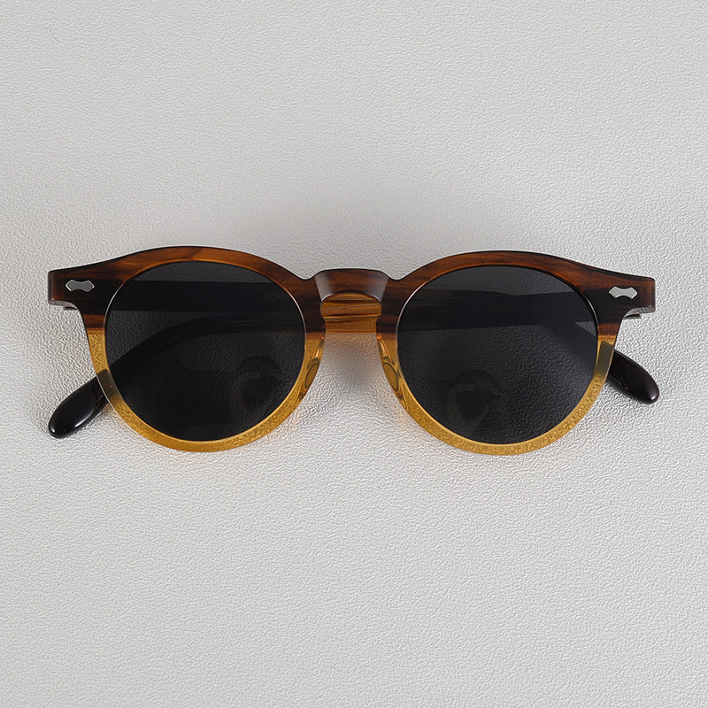 Young American Retro Handmade Glasses Oval Frame Plate