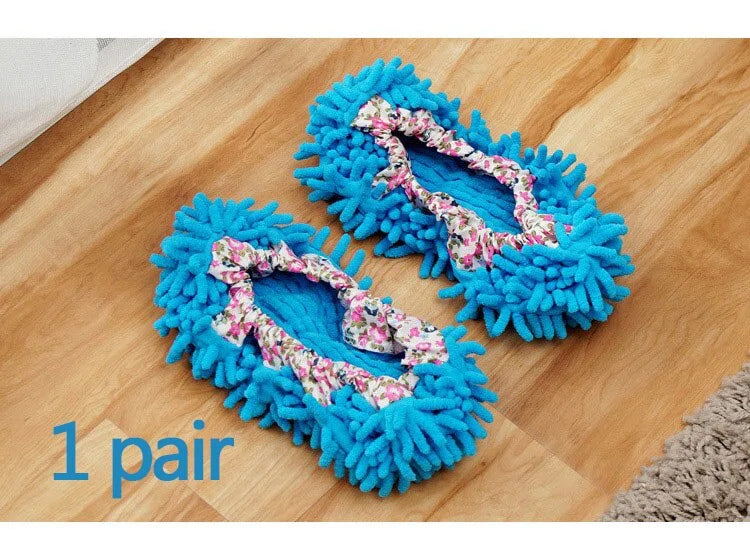 ORZ Microfiber Dust Cleaner Slippers for Floor Cleaning
