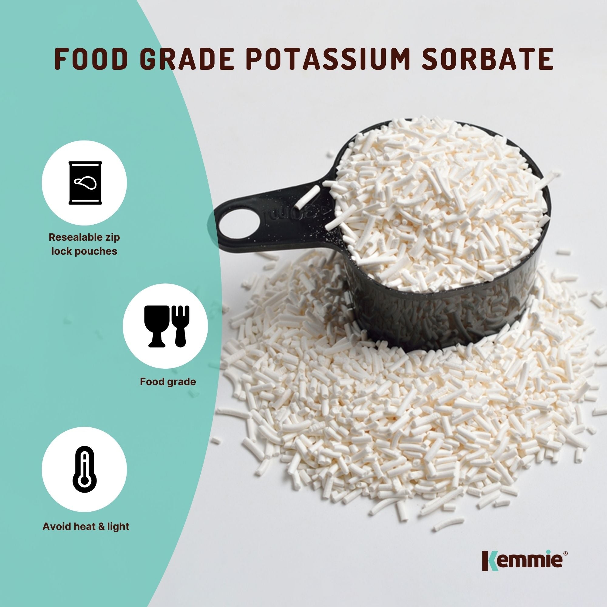 2Kg Potassium Sorbate Granules Food Grade Preservative Cosmetics Brew Skin E202-2