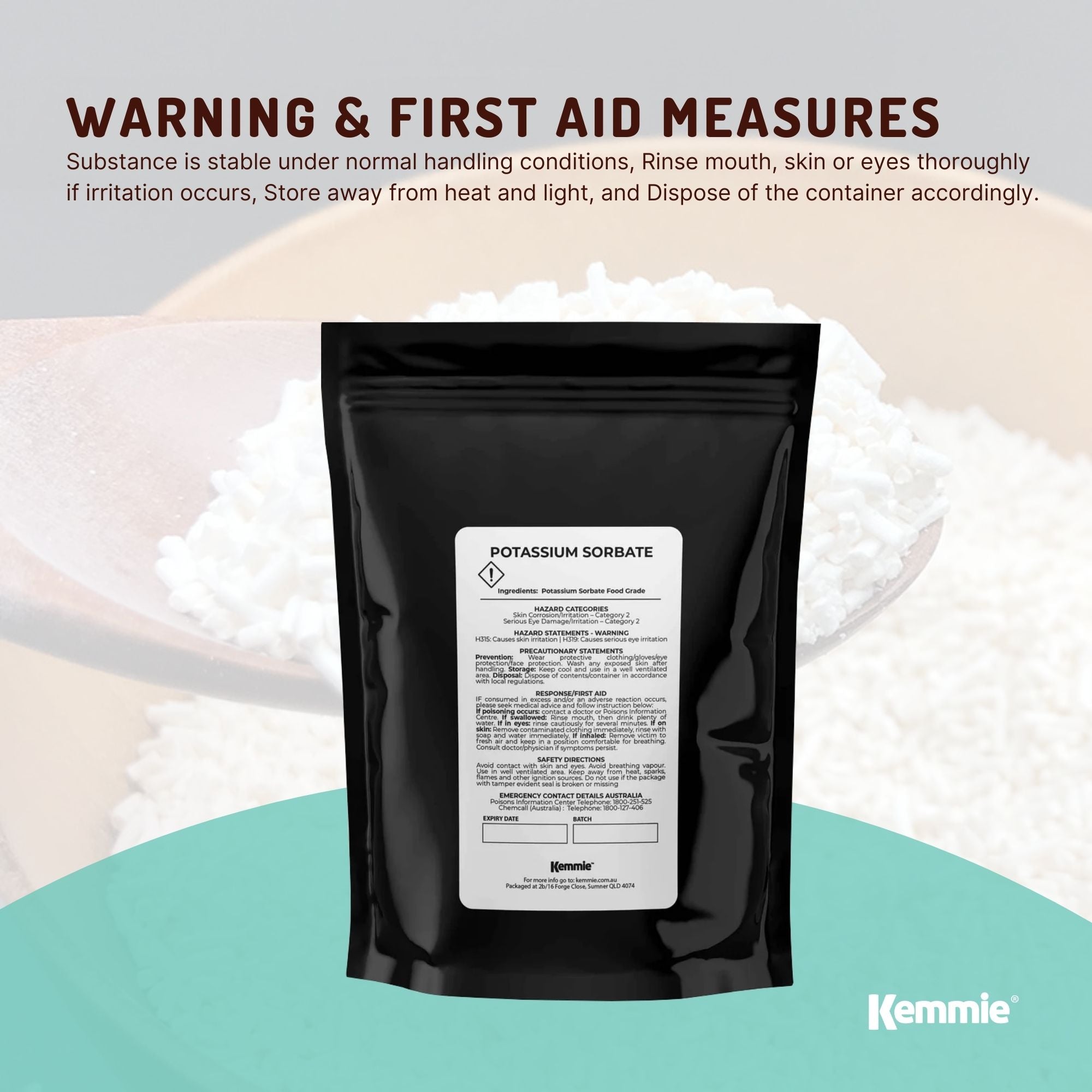 2Kg Potassium Sorbate Granules Food Grade Preservative Cosmetics Brew Skin E202-6