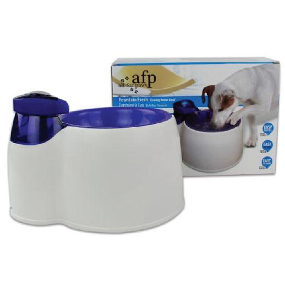 2L Fountain Fresh Pet Water Filter Bowl - Interactive Dog Cat Purifier-0