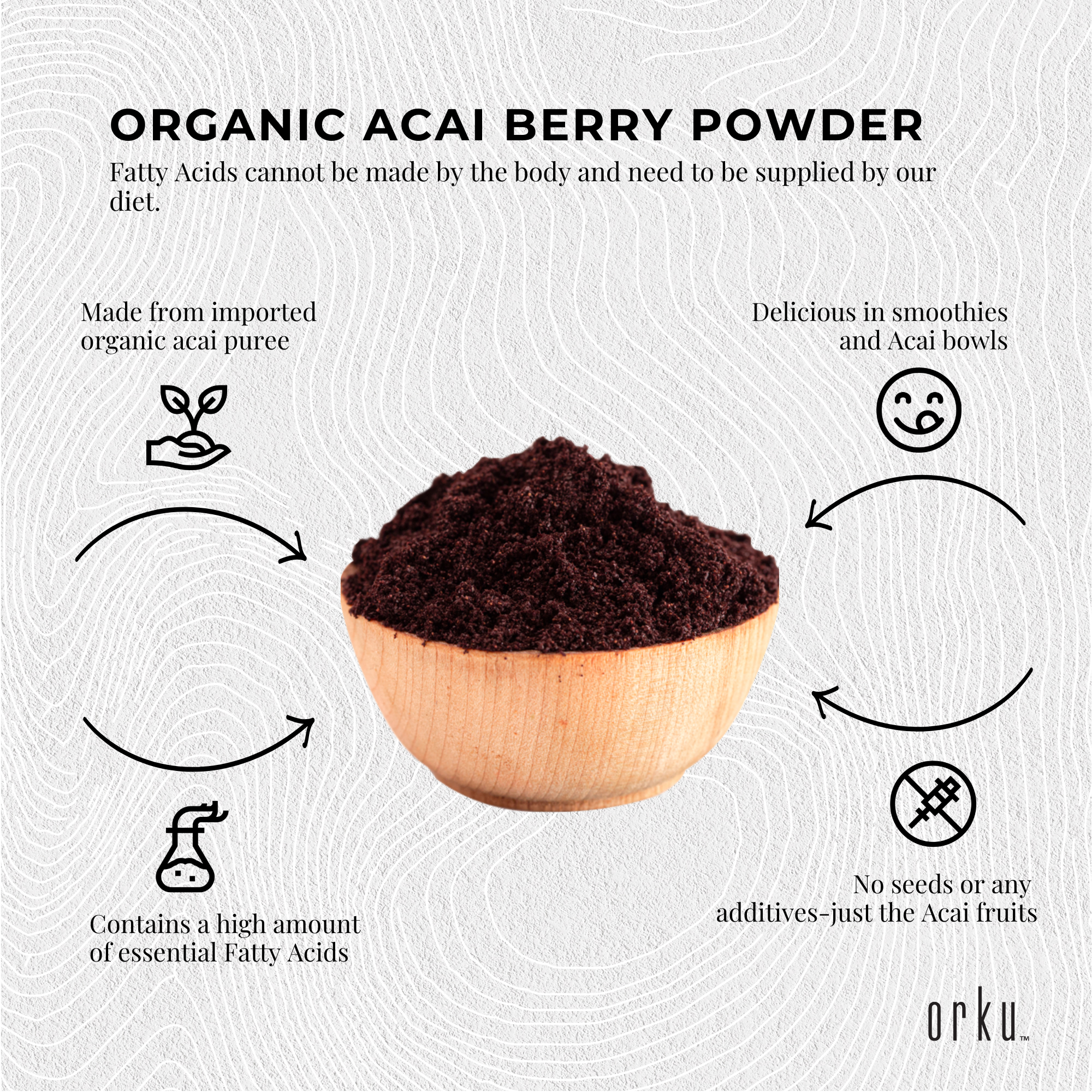 2.5kg Acai Powder Bucket 100% Organic - Pure Superfood Amazon Berries-5