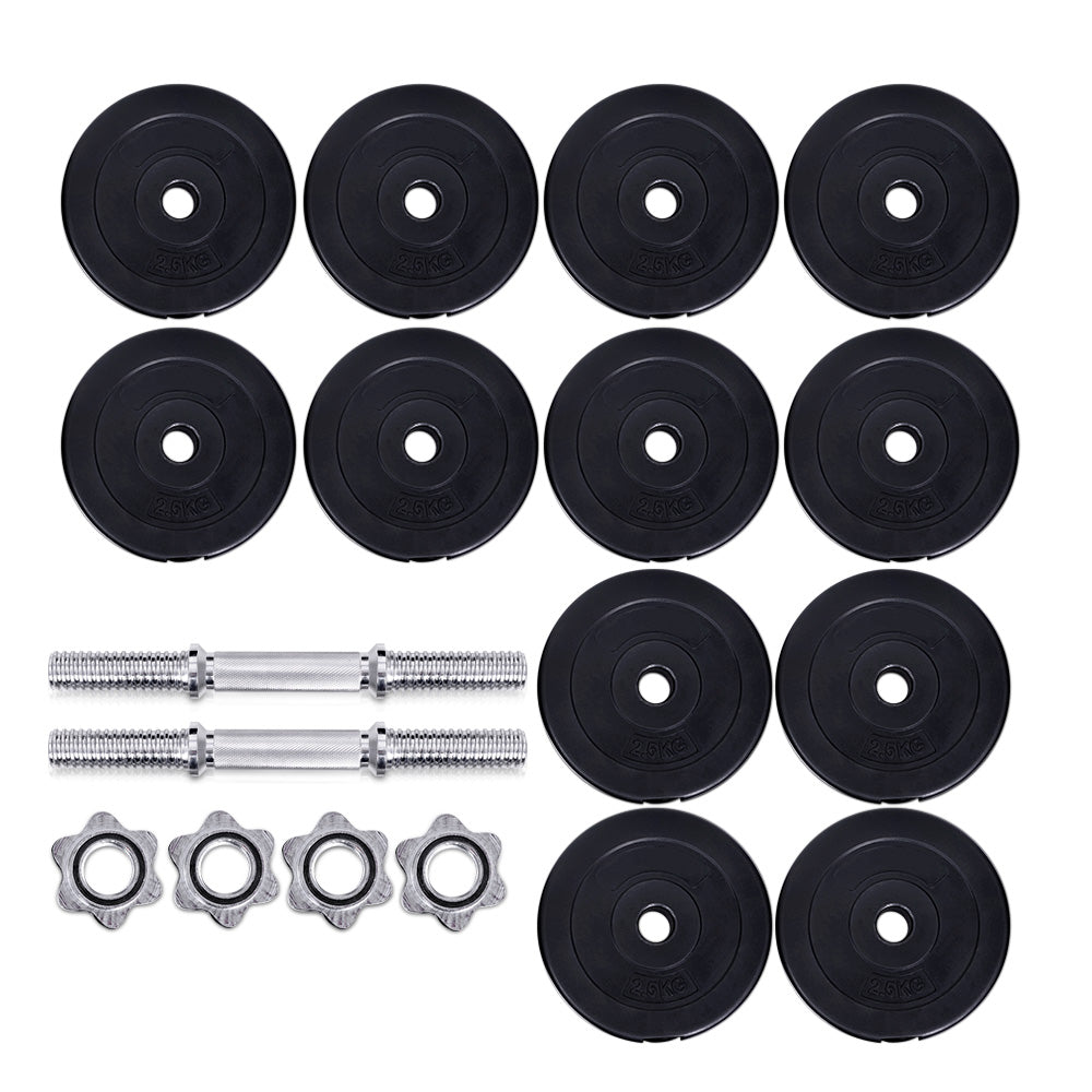 35kg Dumbbells Dumbbell Set Weight Plates Home Gym Fitness Exercise-3