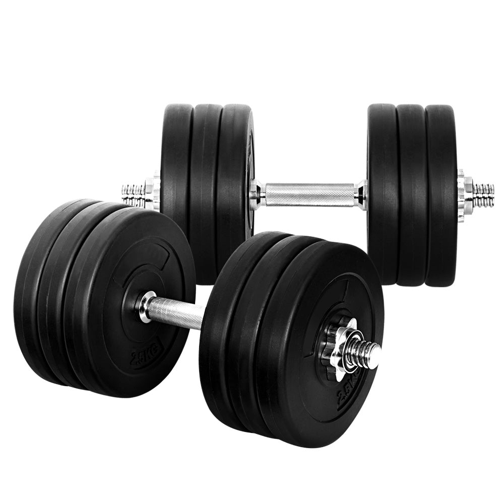 35kg Dumbbells Dumbbell Set Weight Plates Home Gym Fitness Exercise-0