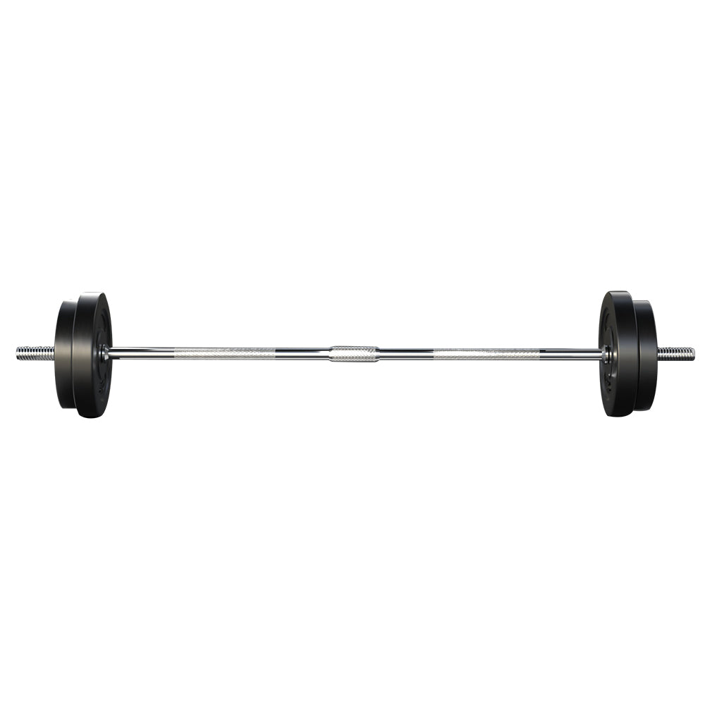 38KG Barbell Weight Set Plates Bar Bench Press Fitness Exercise Home Gym 168cm-2