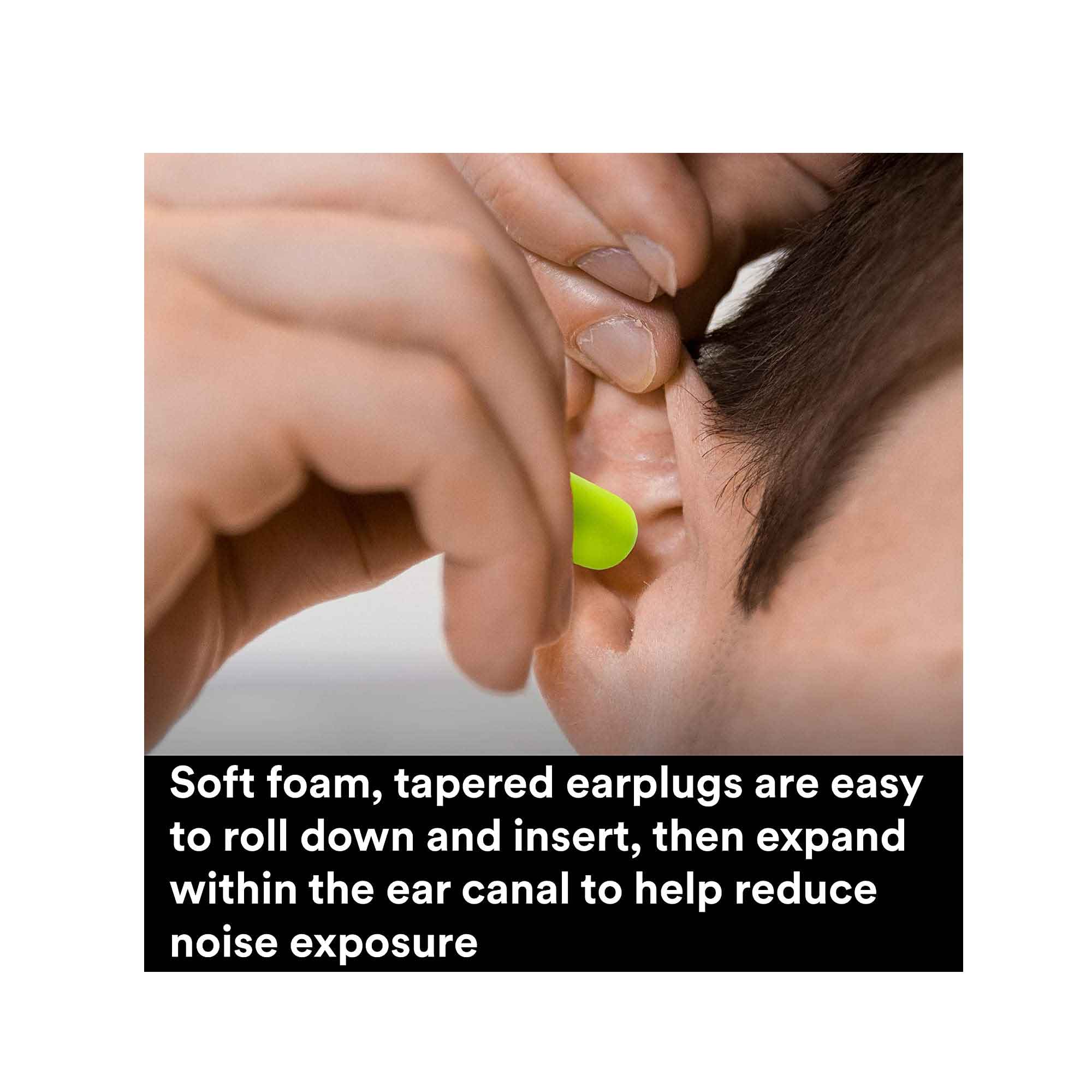 3M Foam Safety Neon Earplugs Workplace Noise Reduction Uncorded Disposable Plug-5