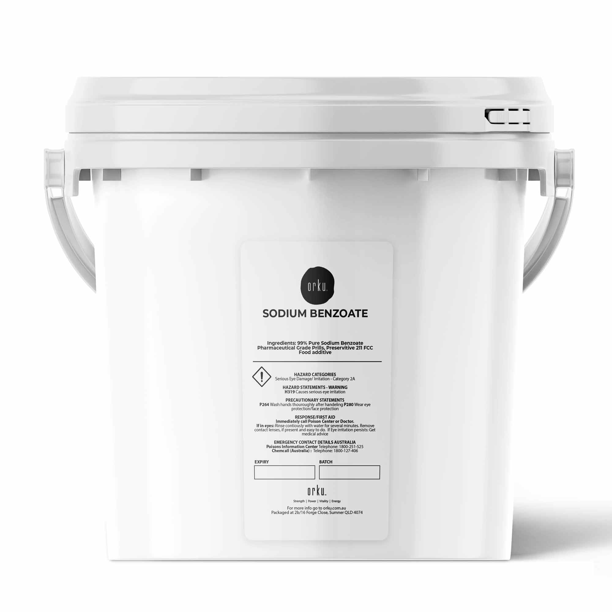 3.5Kg Sodium Benzoate Powder Tub - Preservative 211 Pharmaceutical Grade FCC Prills-0