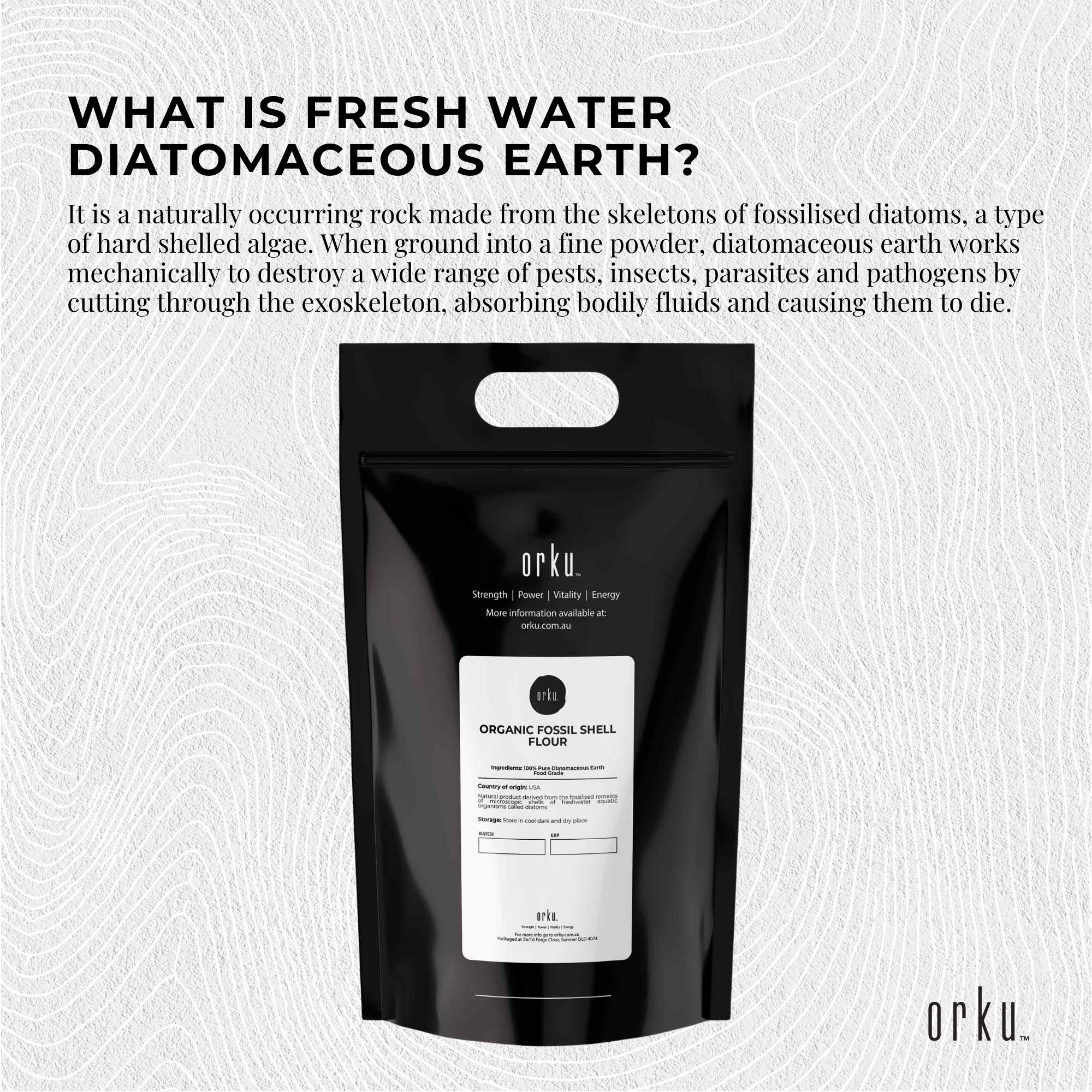 Organic Fine Diatomaceous Earth - Food Grade Fossil Shell Flour Powder Bulk-5