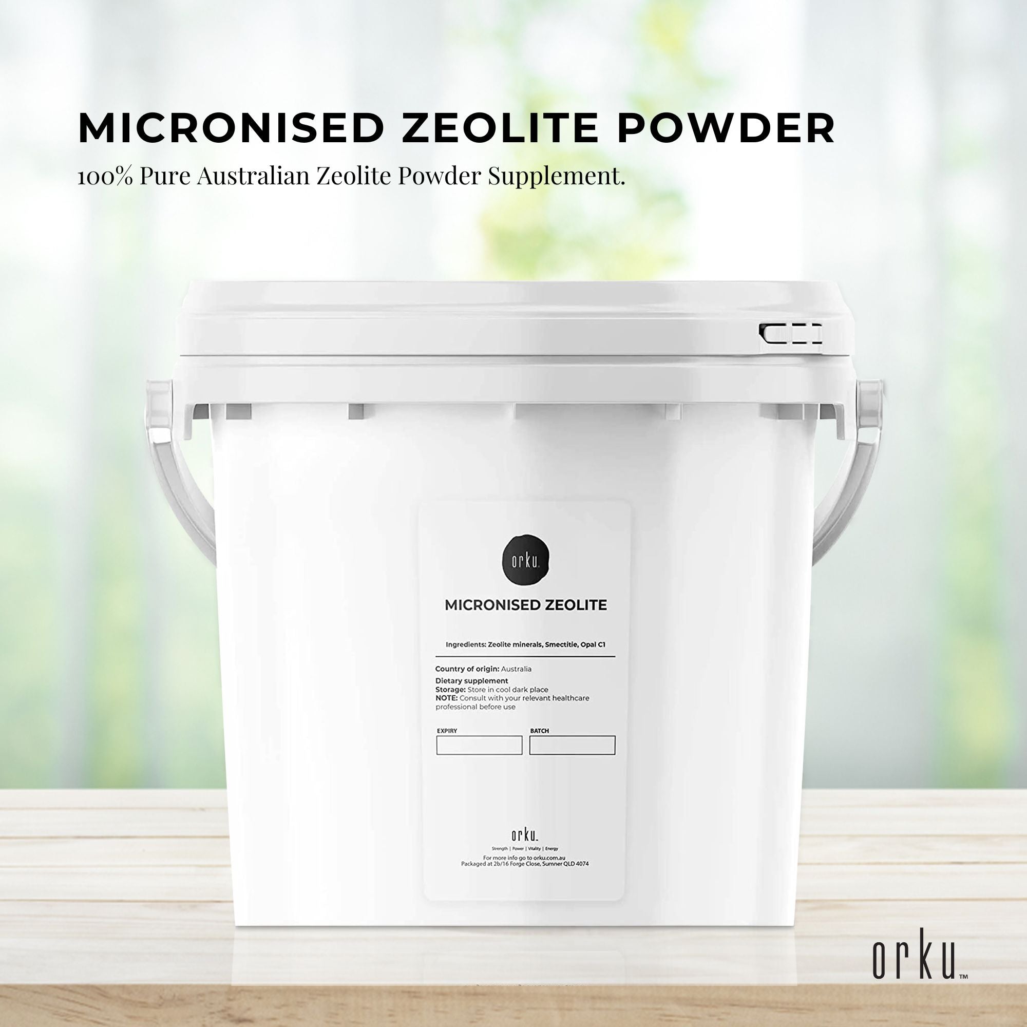 3kg Pure Micronised Zeolite Powder Supplement Tub Micronized Volcamin-1