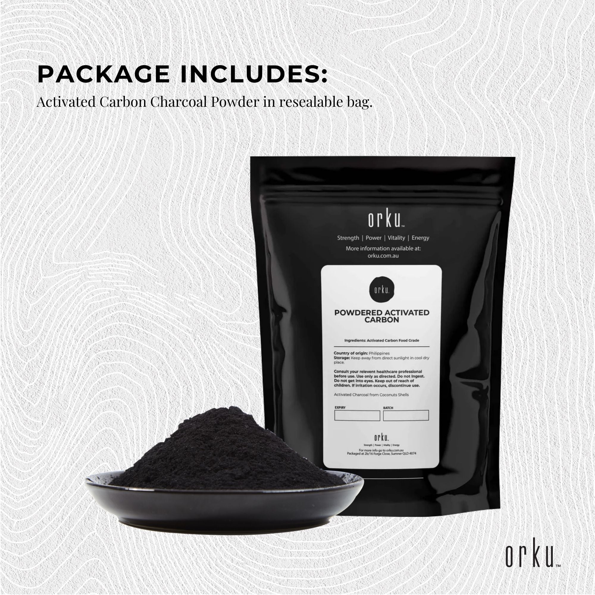 400g Activated Carbon Powder Coconut Charcoal - Teeth Whitening + Skin-3