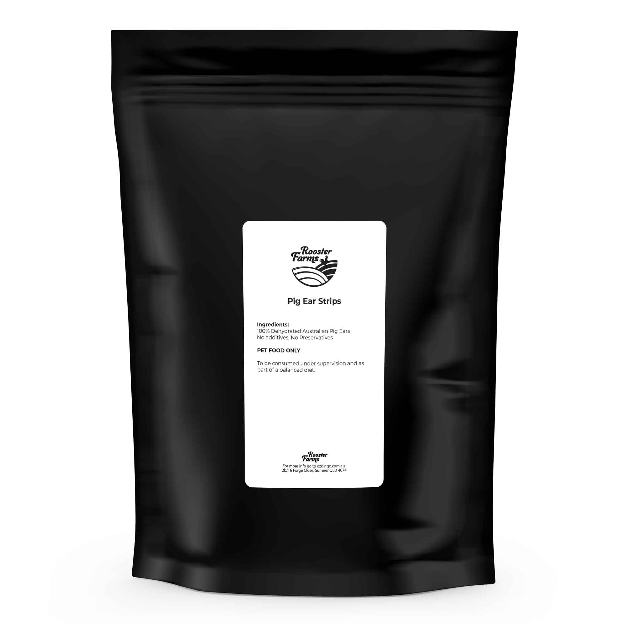 400g Dog Treat Pig Ear Strips - Dehydrated Australian Healthy Puppy Chew-1