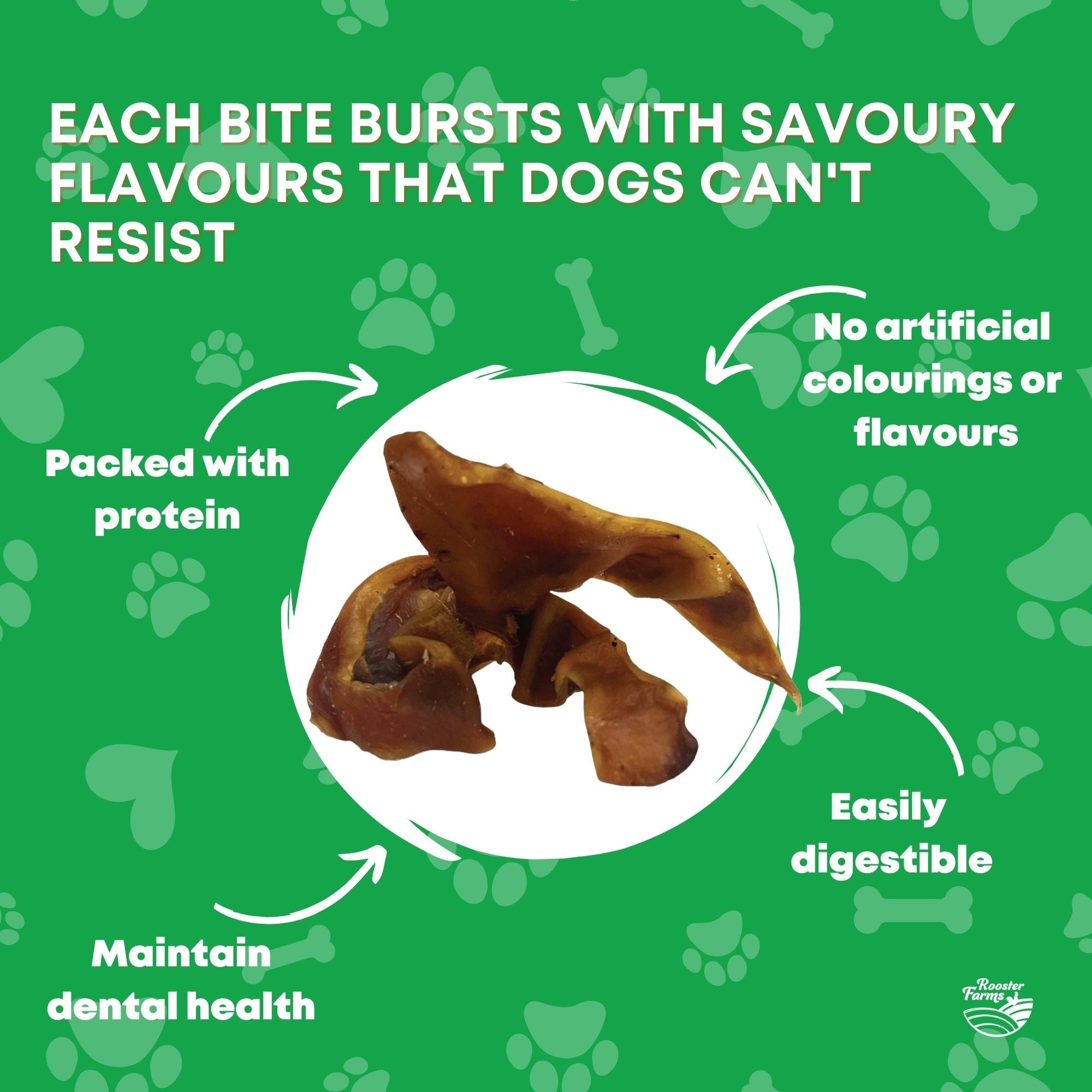 400g Dog Treat Pig Ear Strips - Dehydrated Australian Healthy Puppy Chew-5