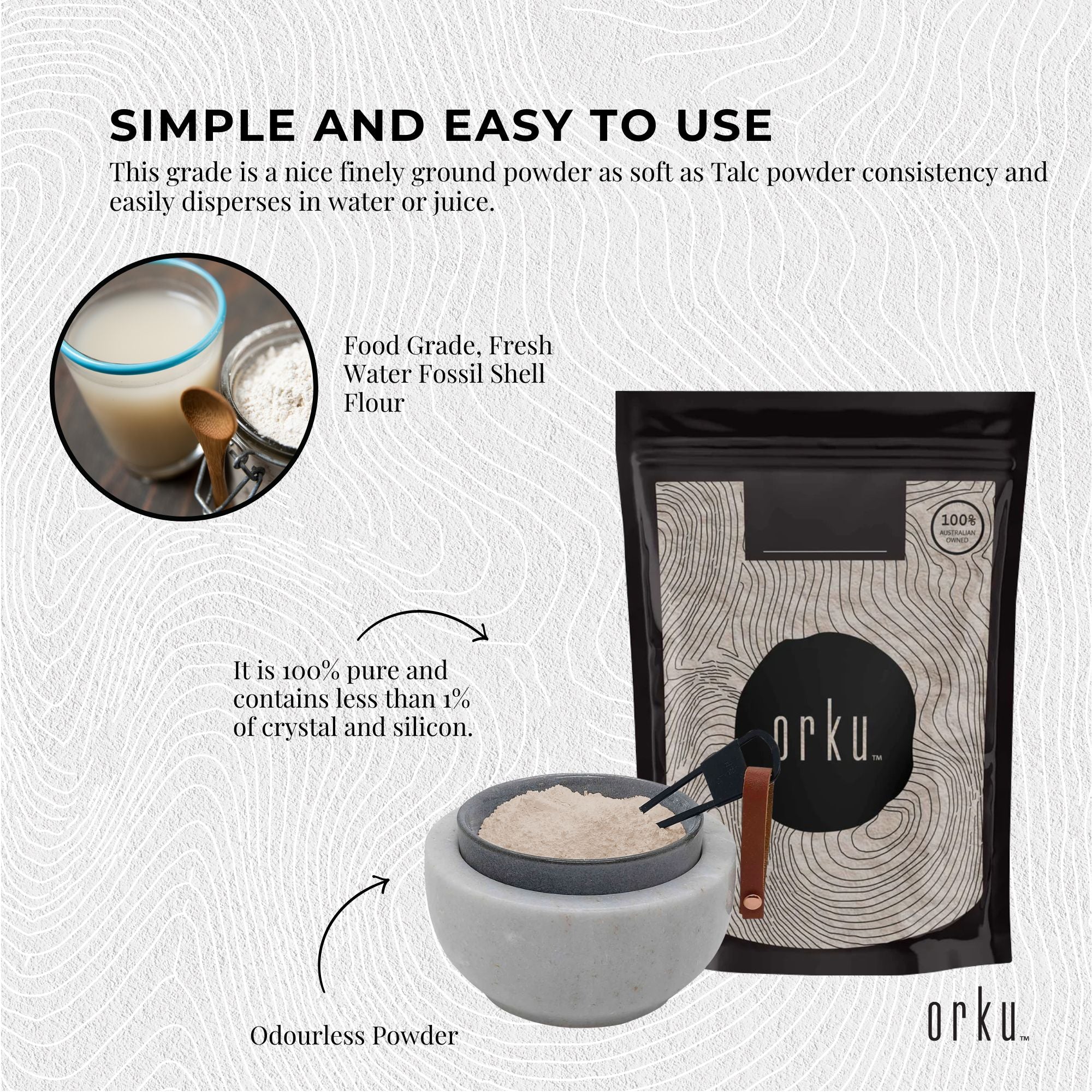 400g Organic Fine Diatomaceous Earth - Food Grade Fossil Shell Flour Powder-5