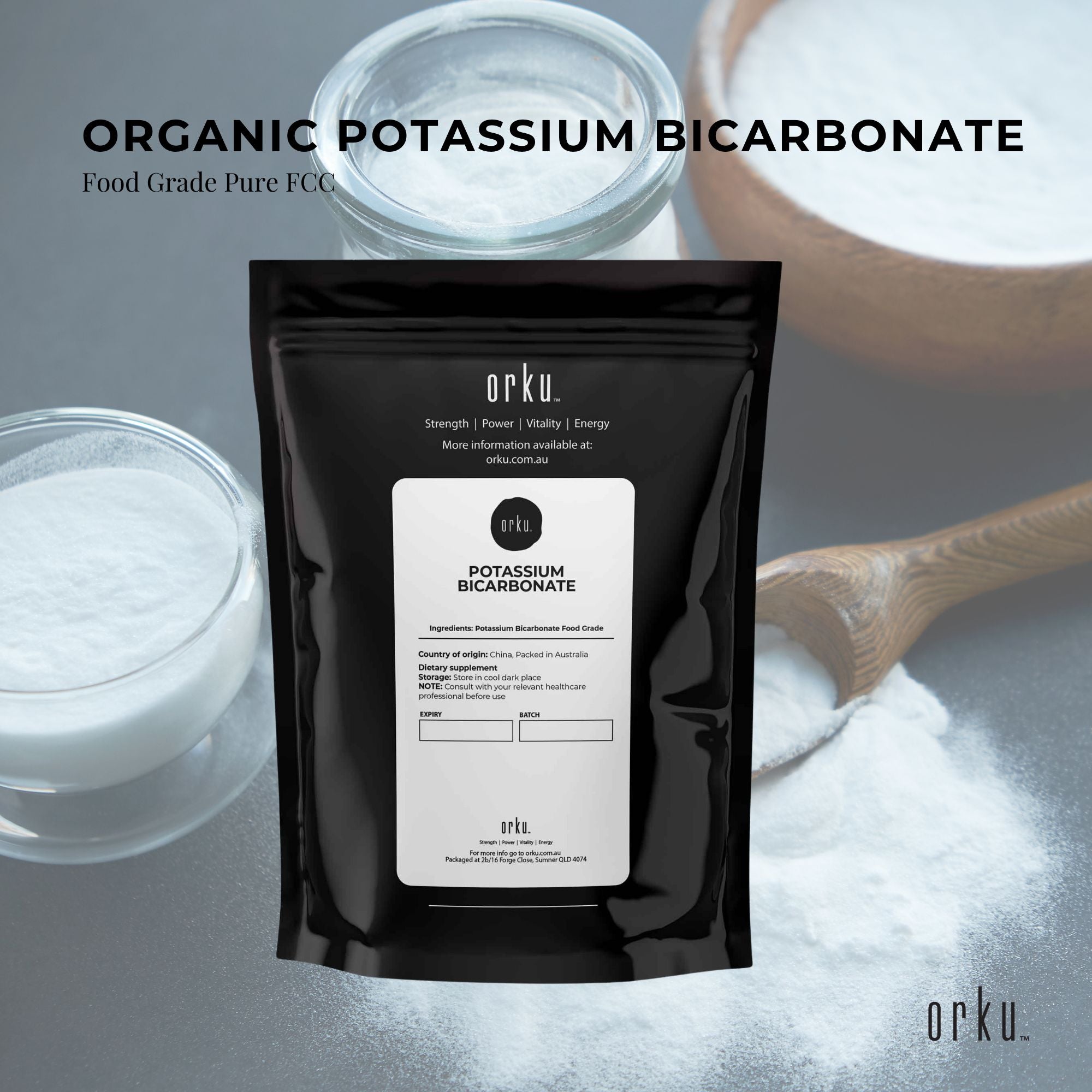 400g Organic Potassium Bicarbonate Powder - Food Grade Pure FCC Brewing Baking-3