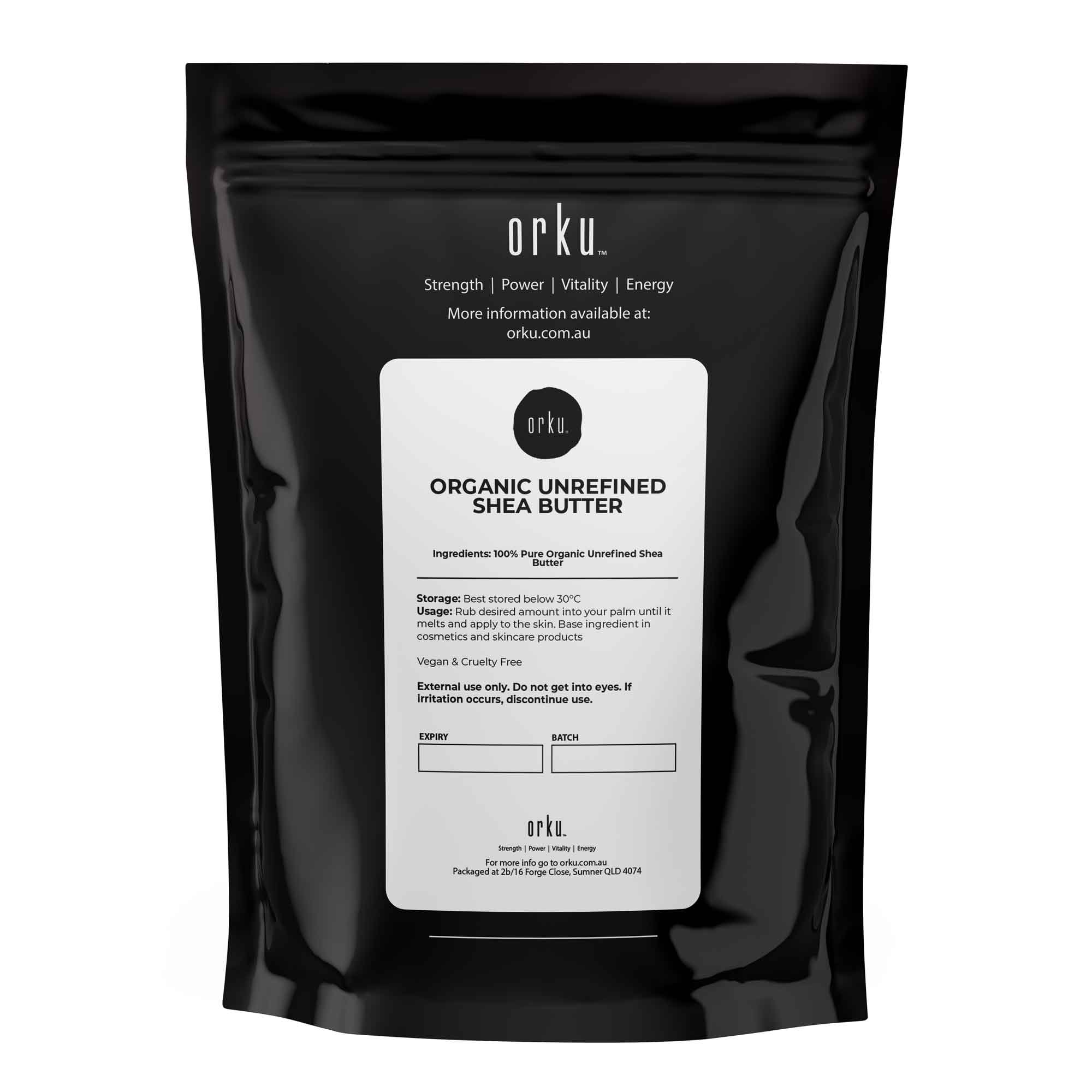 400g Organic Unrefined Shea Butter - Raw Pure African Karite Chunks - Skin Hair-1