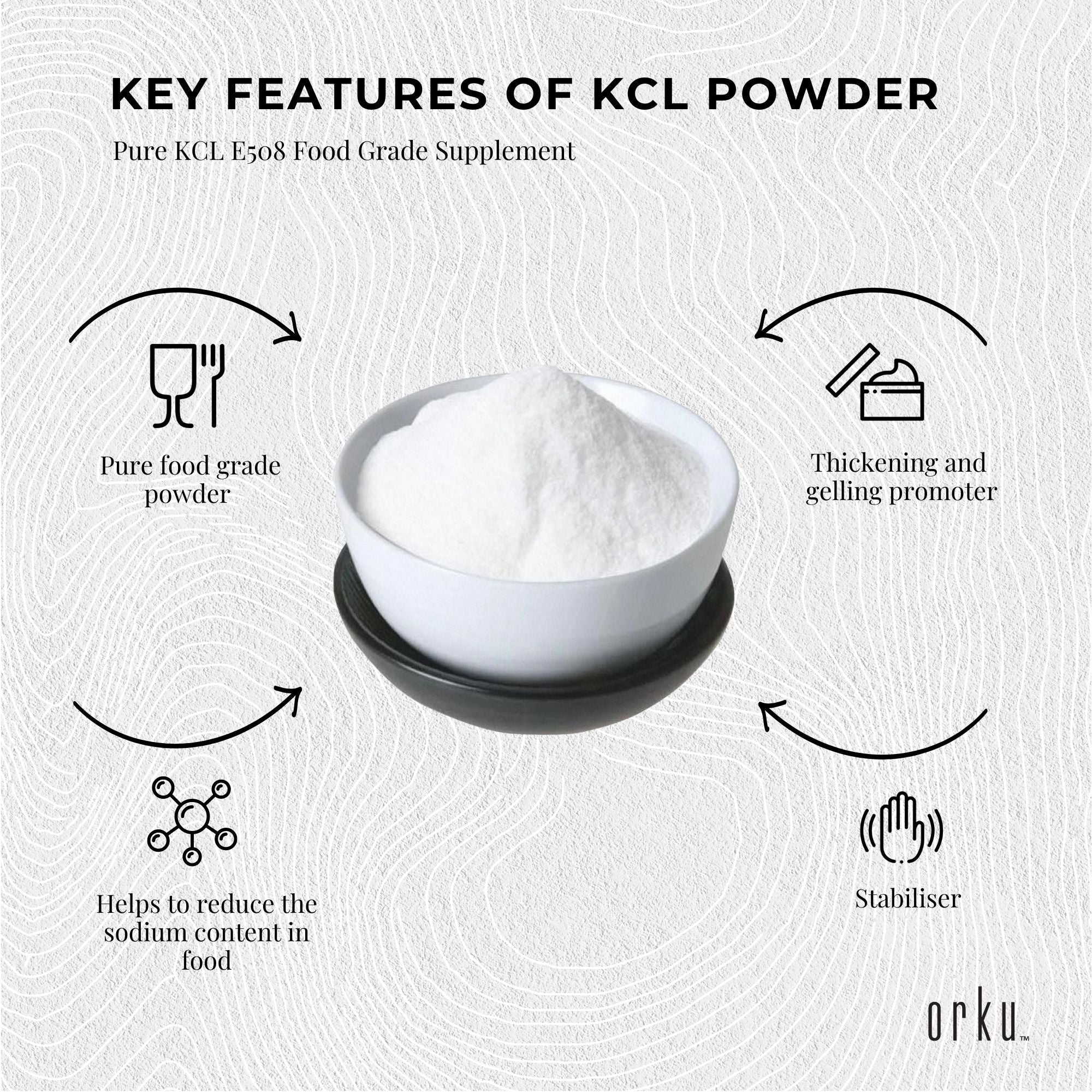 400g Potassium Chloride Powder - Pure E508 Food Grade Salt Substitute Supplement-5