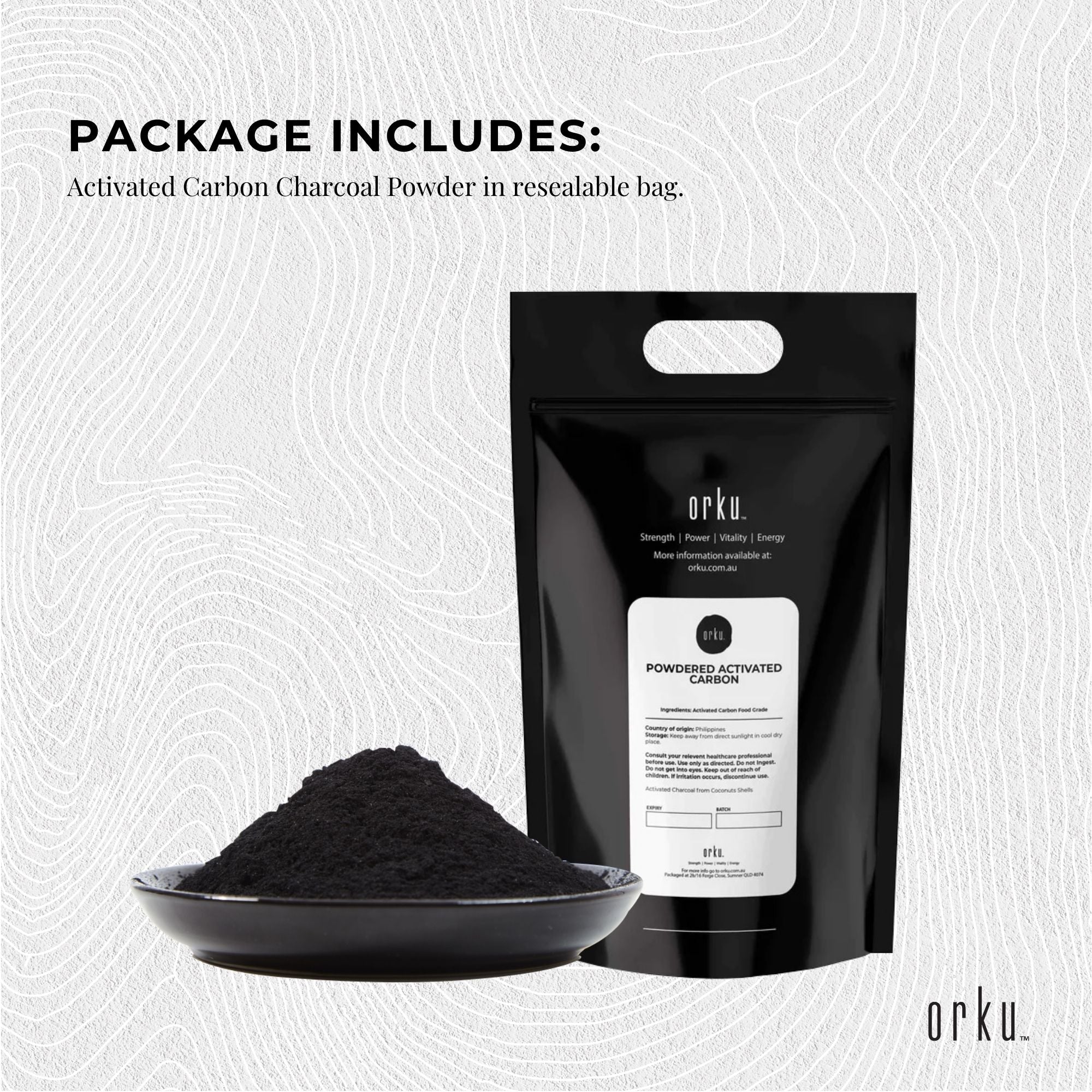 50g Activated Carbon Powder - Coconut Charcoal - Teeth Whitening + Skin-3