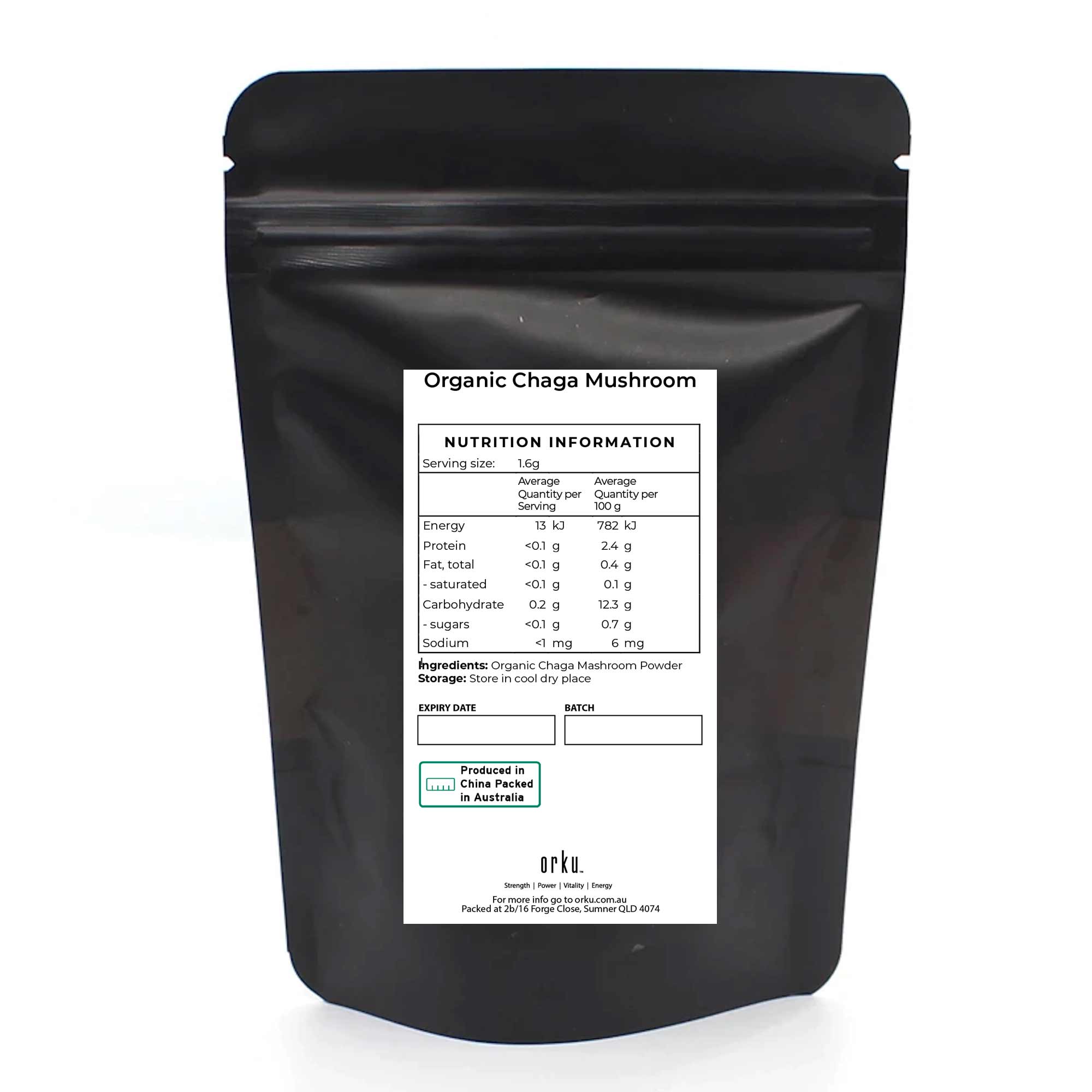 50g Organic Chaga Mushroom Powder - Supplement Inonotus Obliquus Health Food-2