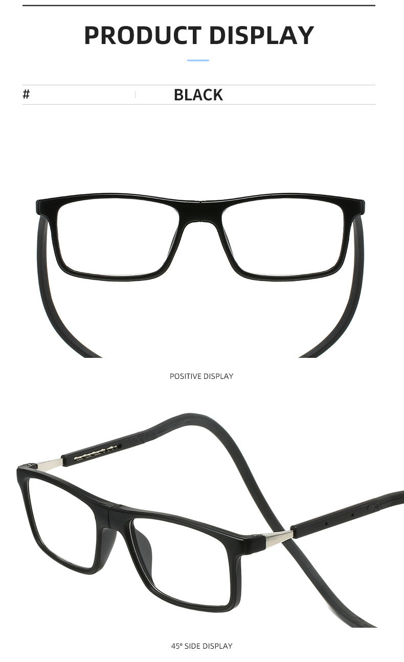 Men's And Women's Portable Halter Magnetic Reading Glasses