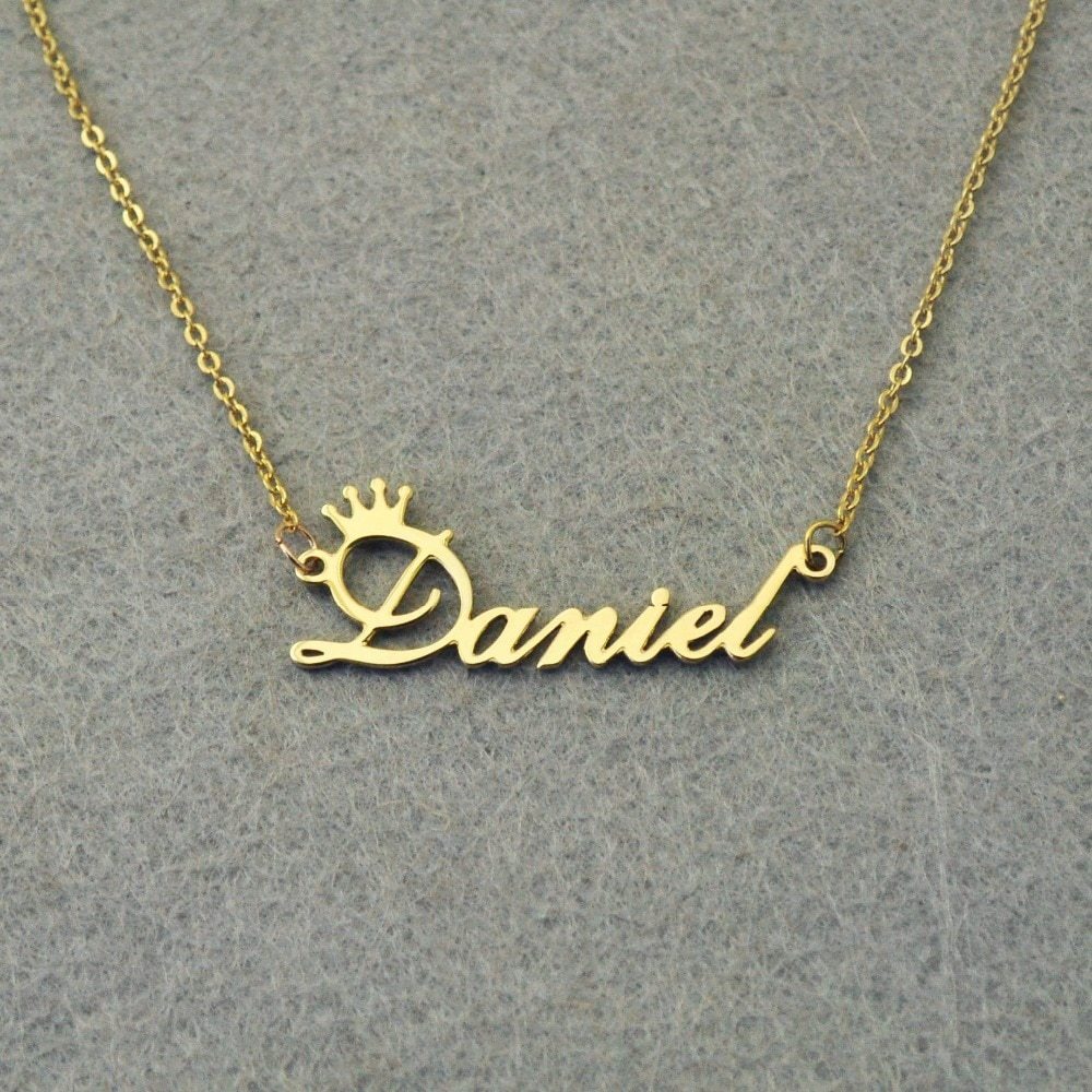 Stainless Steel Letter Pendant Clavicle Chain Exquisite Bracelet Chain Holiday Gift