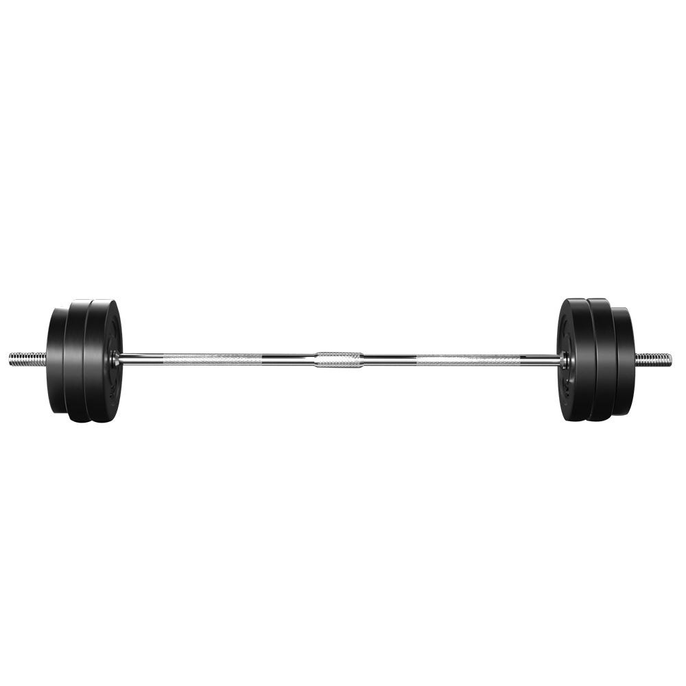 58KG Barbell Weight Set Plates Bar Bench Press Fitness Exercise Home Gym 168cm-2