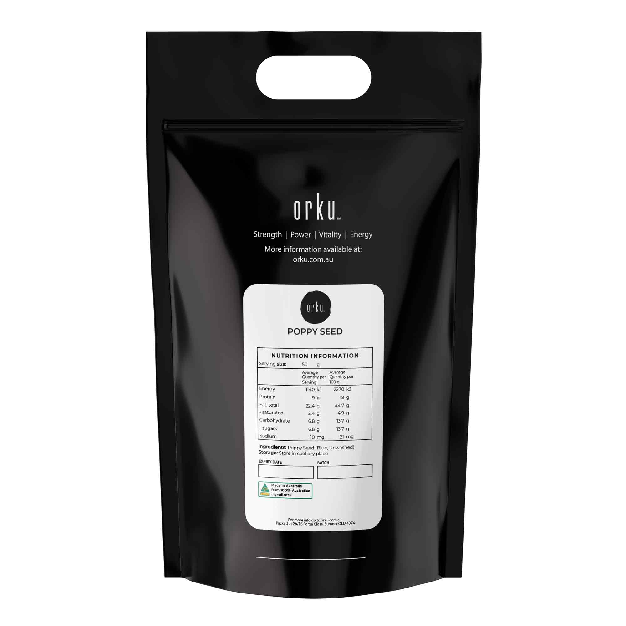 5Kg Poppy Seeds Pouch Blue Unwashed 100% Australian Food Baking Cooking Mineral-7