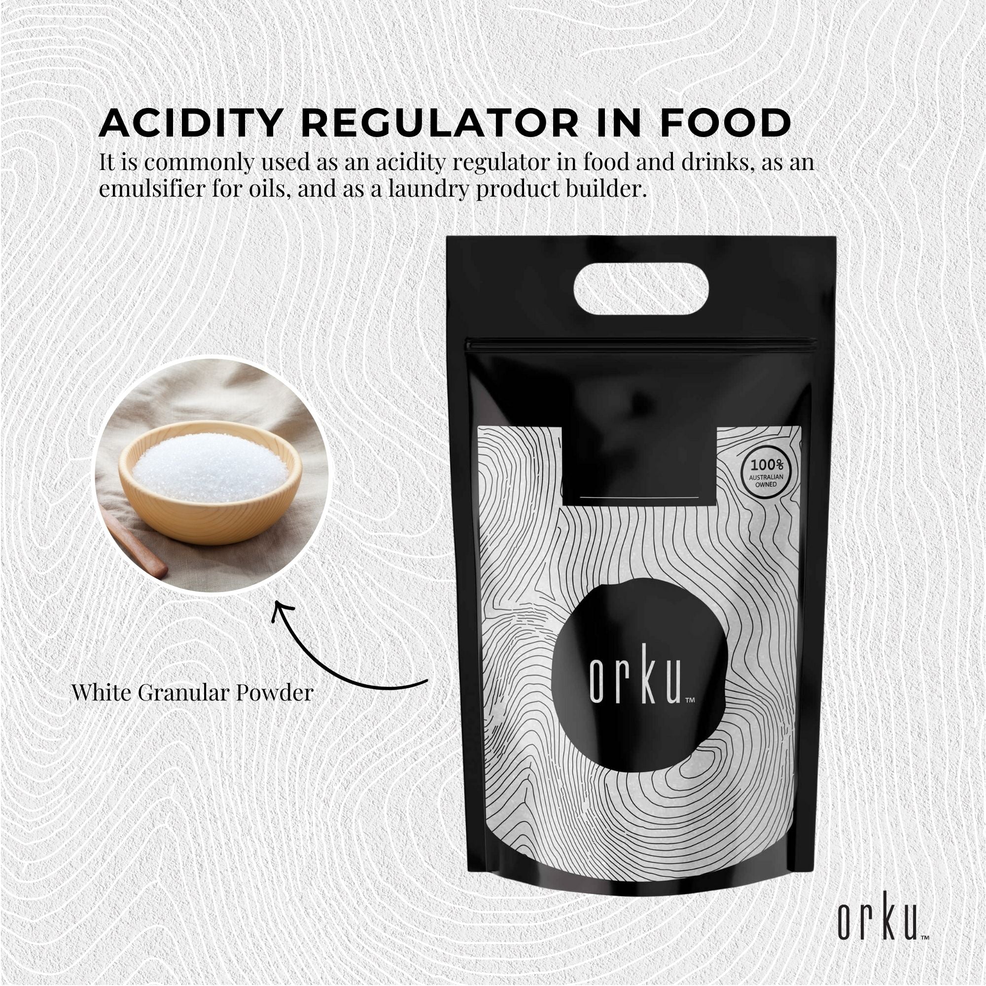 5Kg Sodium Citrate Powder - Trisodium Food Grade Salt Acid Preservative-5