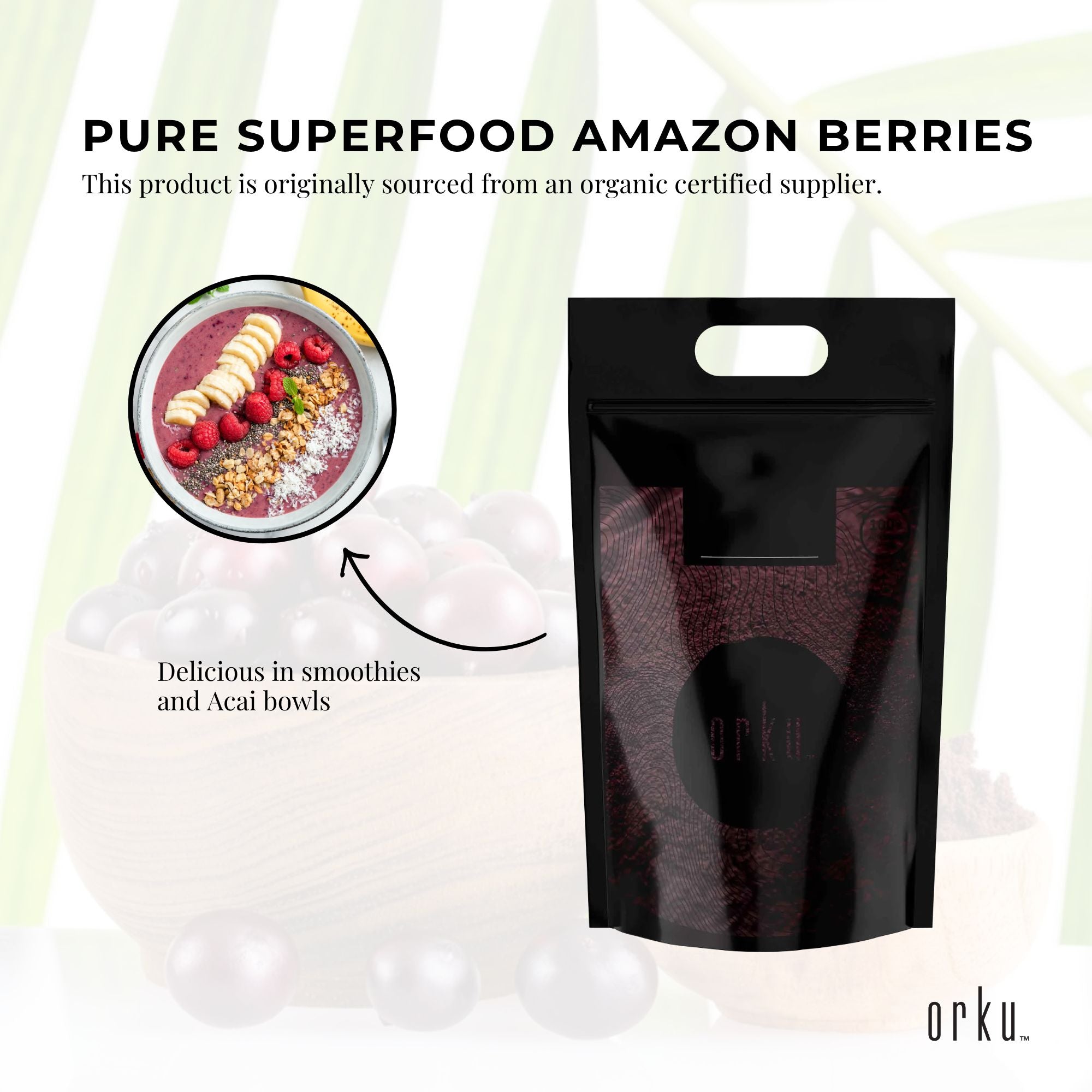5kg Acai Powder Bag 100% Organic - Pure Superfood Amazon Berries-4