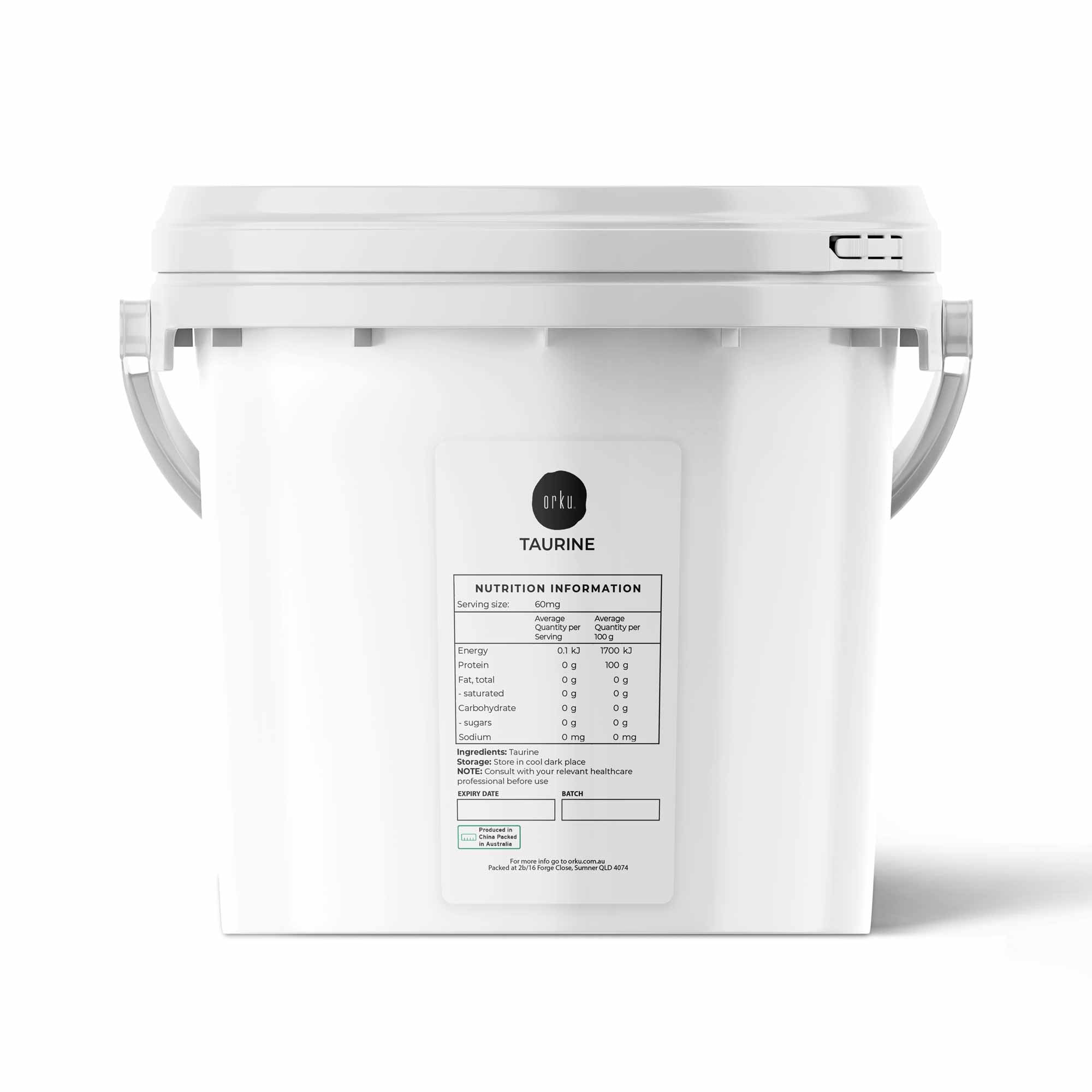 5kg Taurine Powder Tub - Pure Amino Acid L-Taurine Vitamin Supplement-0