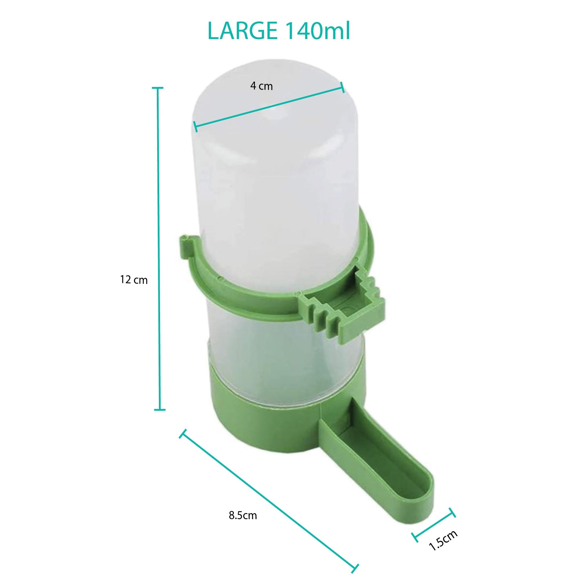 5x Bird Cage Water Dispenser Drinker Automatic Pet Parrot Budgie Cockatiel Aviary-3