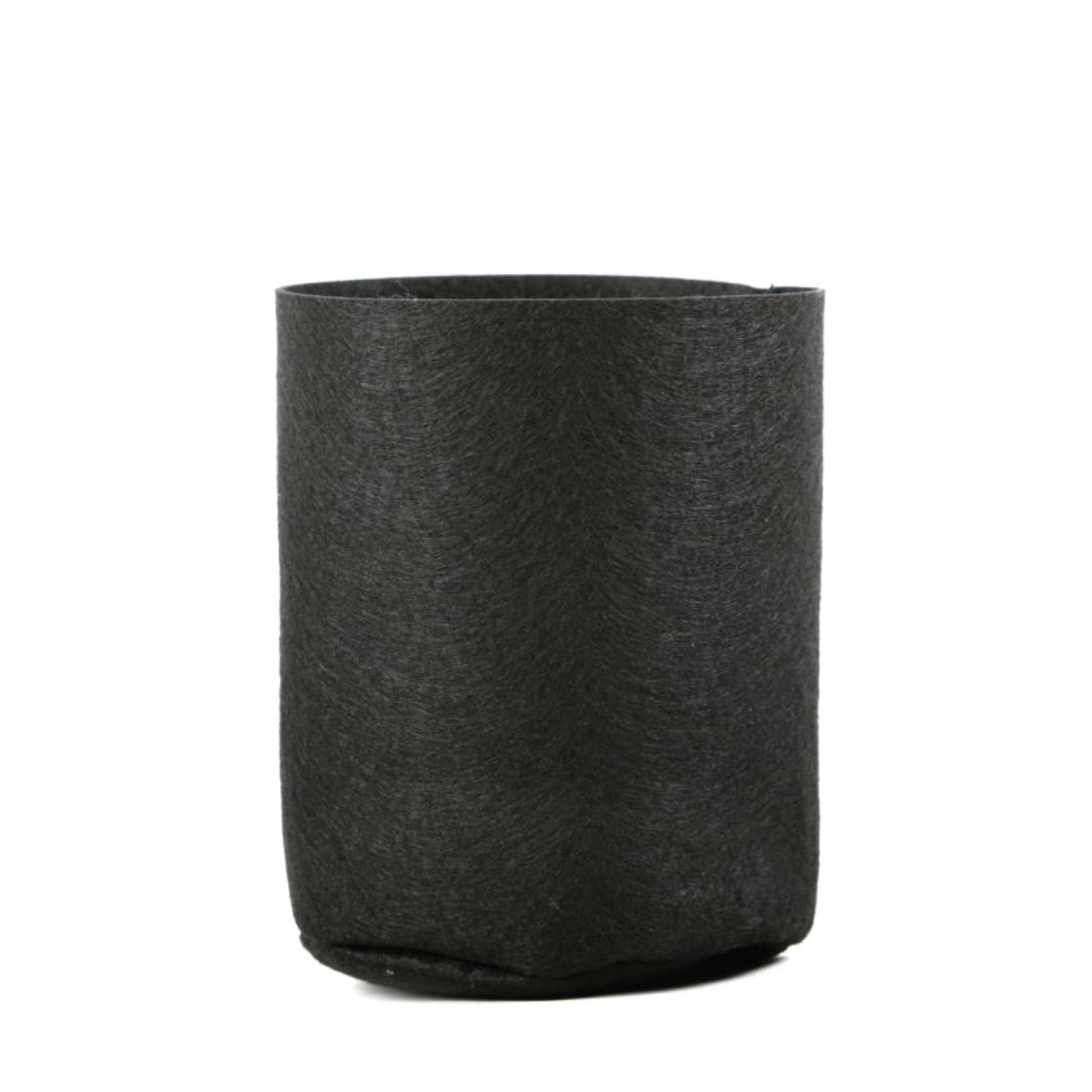 6 Pck 1 Gallon Fabric Flower Pots 3.8L Garden Planter Bags Black Felt Root Pouch-5