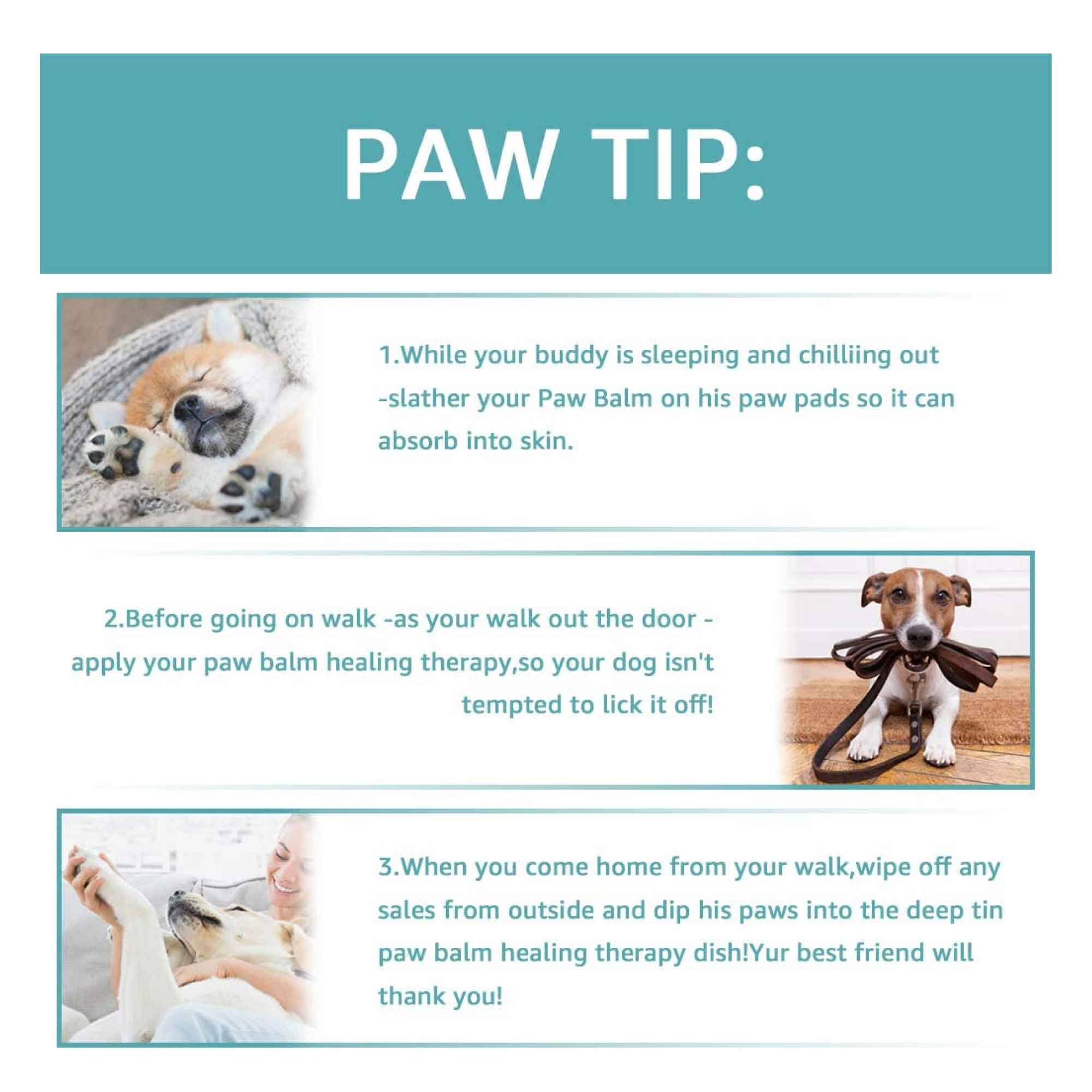 60g Pet Paw Balm - Dog or Cat Natural Organic Nose Soother Wax Ointment Cream-6