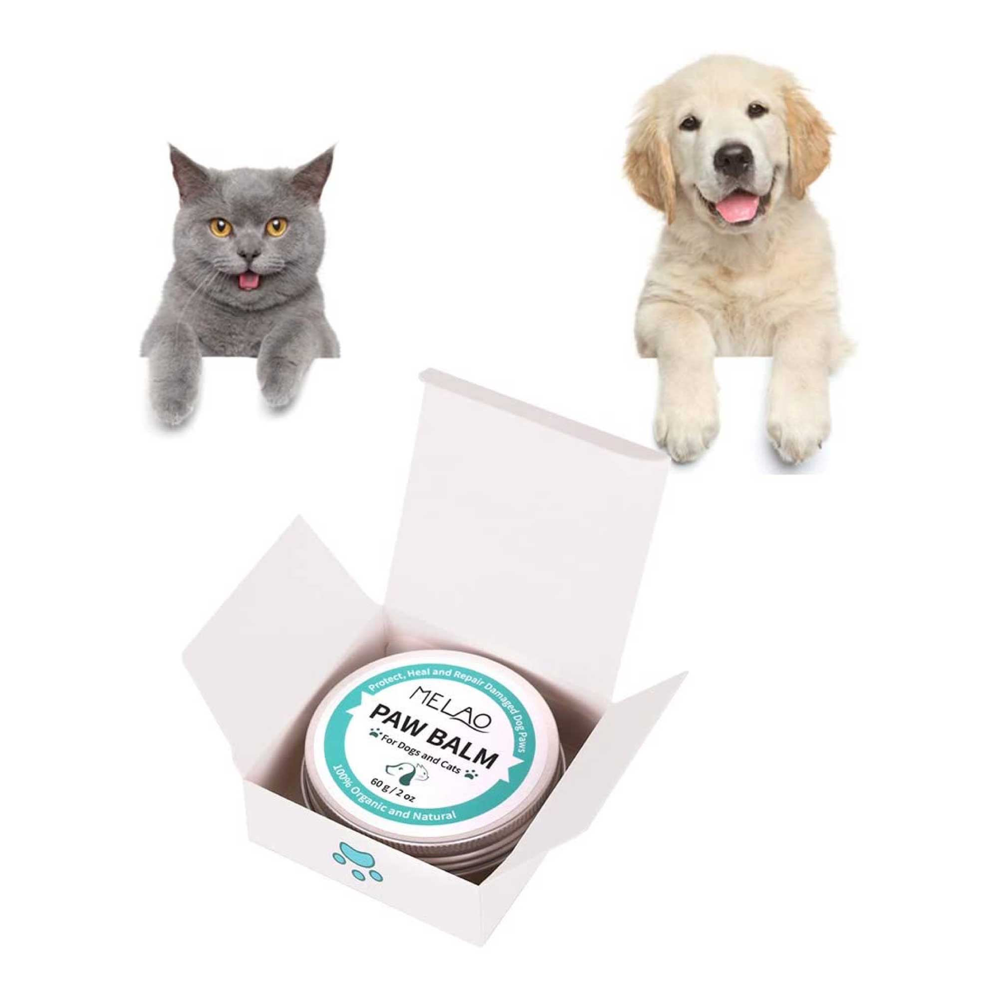 60g Pet Paw Balm - Dog or Cat Natural Organic Nose Soother Wax Ointment Cream-7
