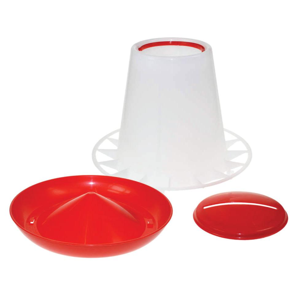 6Kg Automatic Chicken Feeder - Plastic Poultry Chook Hen Feeding Seed Bucket-1