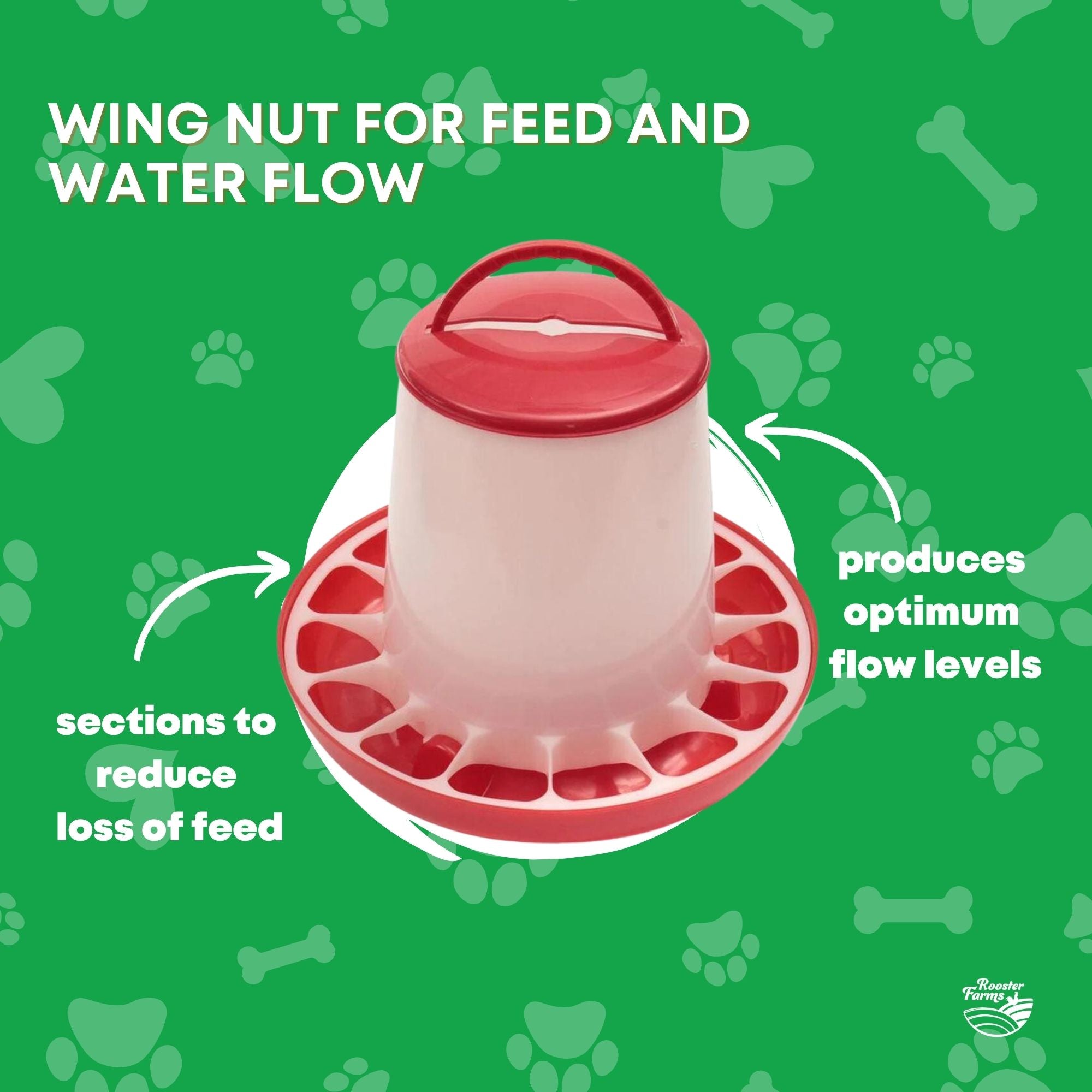 6Kg Automatic Chicken Feeder - Plastic Poultry Chook Hen Feeding Seed Bucket-5