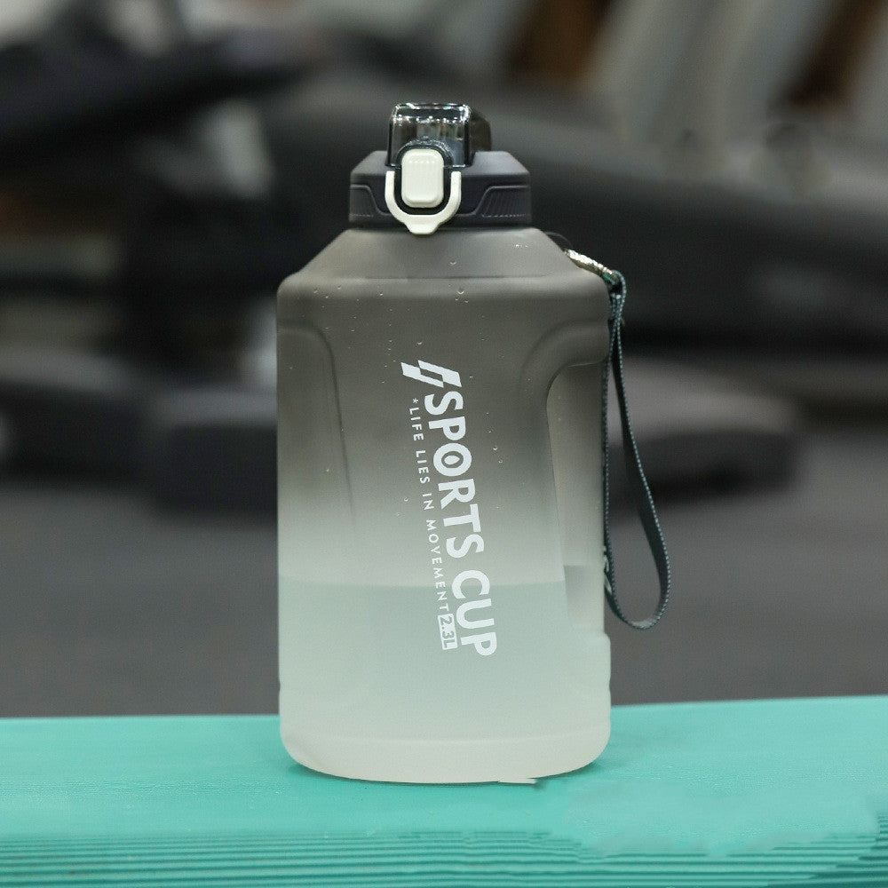Extra Large Capacity Cup With Straw Fitness Sports Water Bottle Fitness Big Bottles