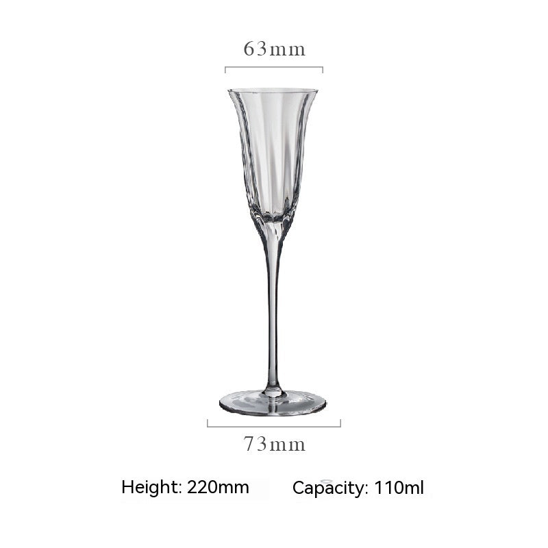 Retro Style Household Red Wine Champagne Glasses Set