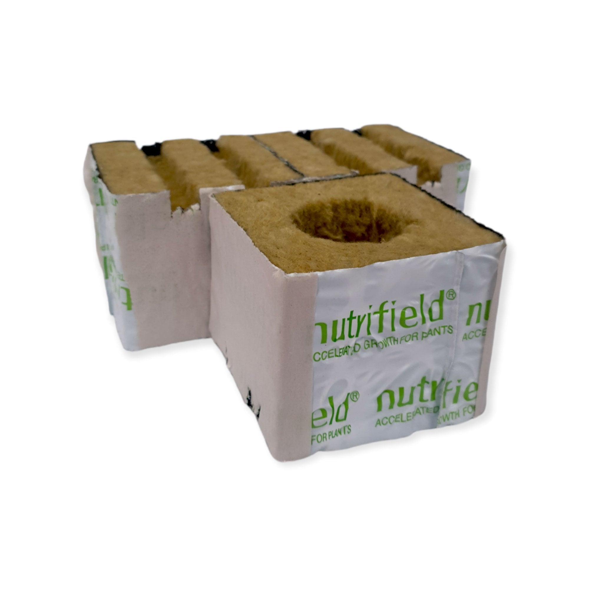75x75x65mm Stonewool 8pk - Planting Propagation Growing Assist Block Nutrifield-1