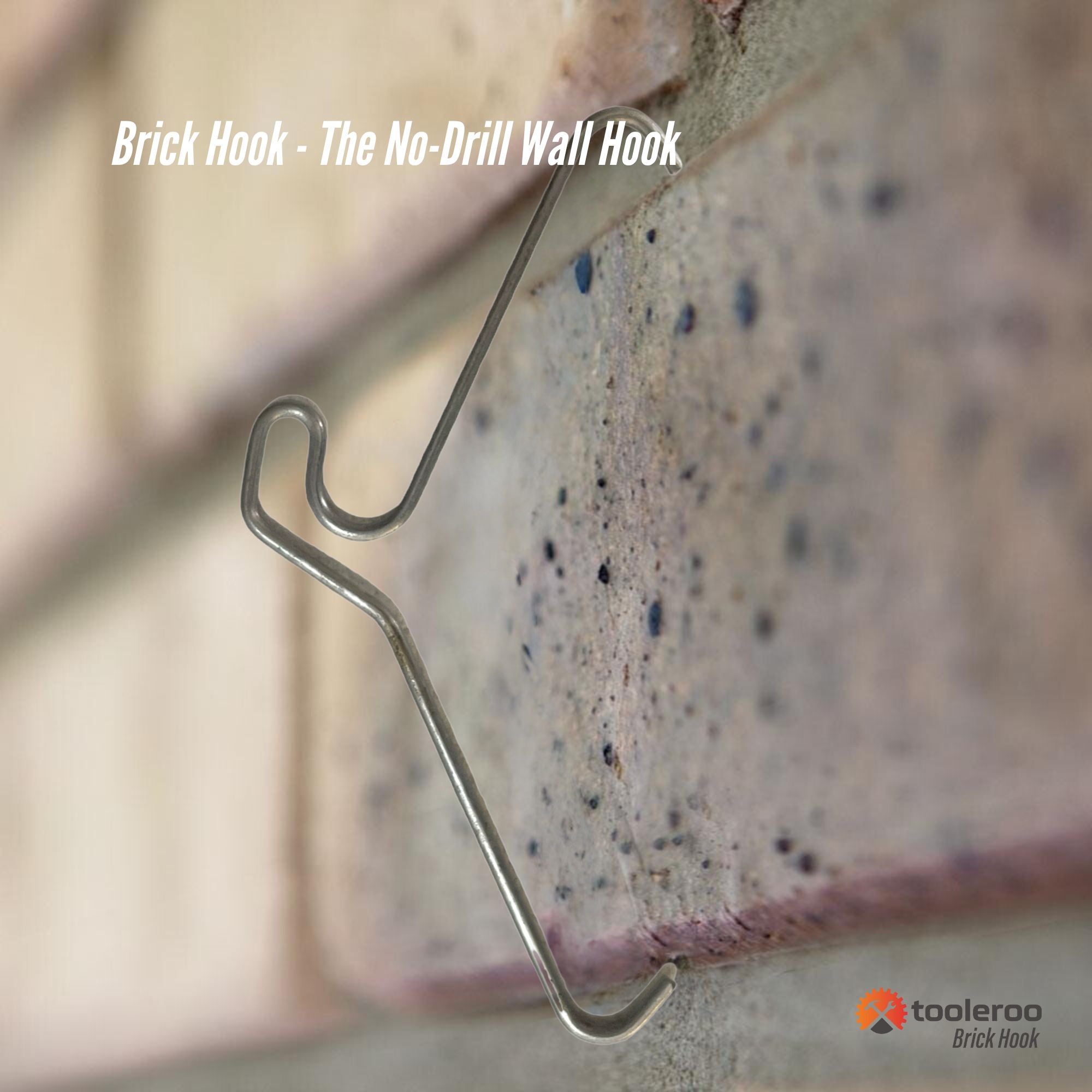 76mm (3") Brick Hooks - Wall Clips Hangers For Pictures Plants Hose Lights Decor-3