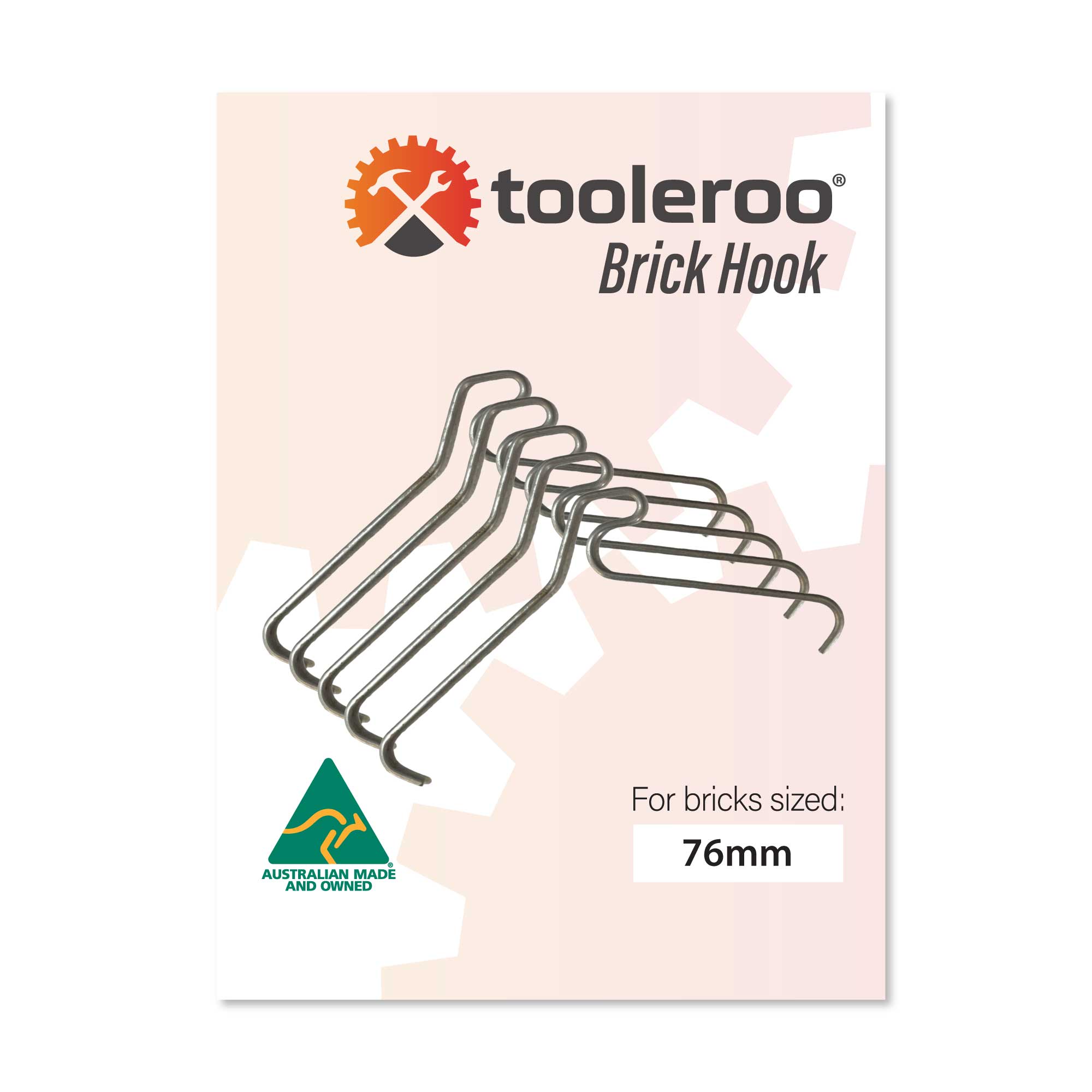 76mm (3") Brick Hooks - Wall Clips Hangers For Pictures Plants Hose Lights Decor-0