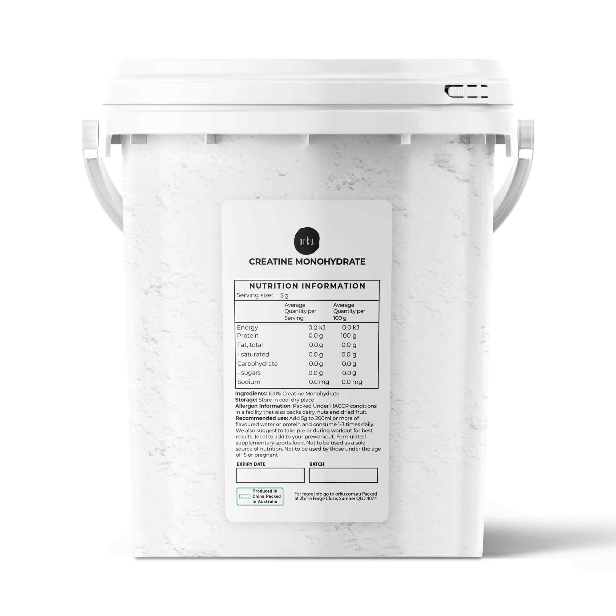 800g Creatine Monohydrate Powder - Micronised Pure Protein Supplement Bucket-0