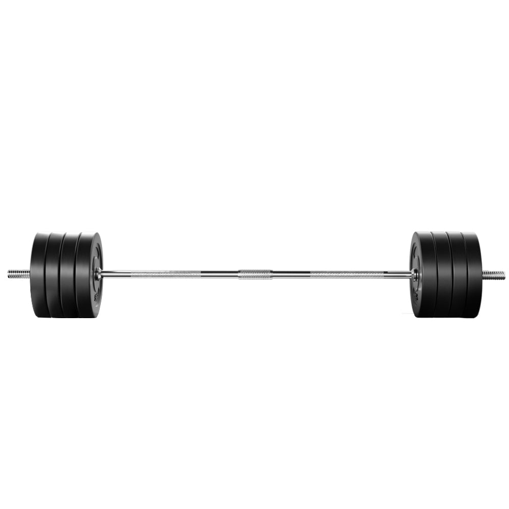 88KG Barbell Weight Set Plates Bar Bench Press Fitness Exercise Home Gym 168cm-2