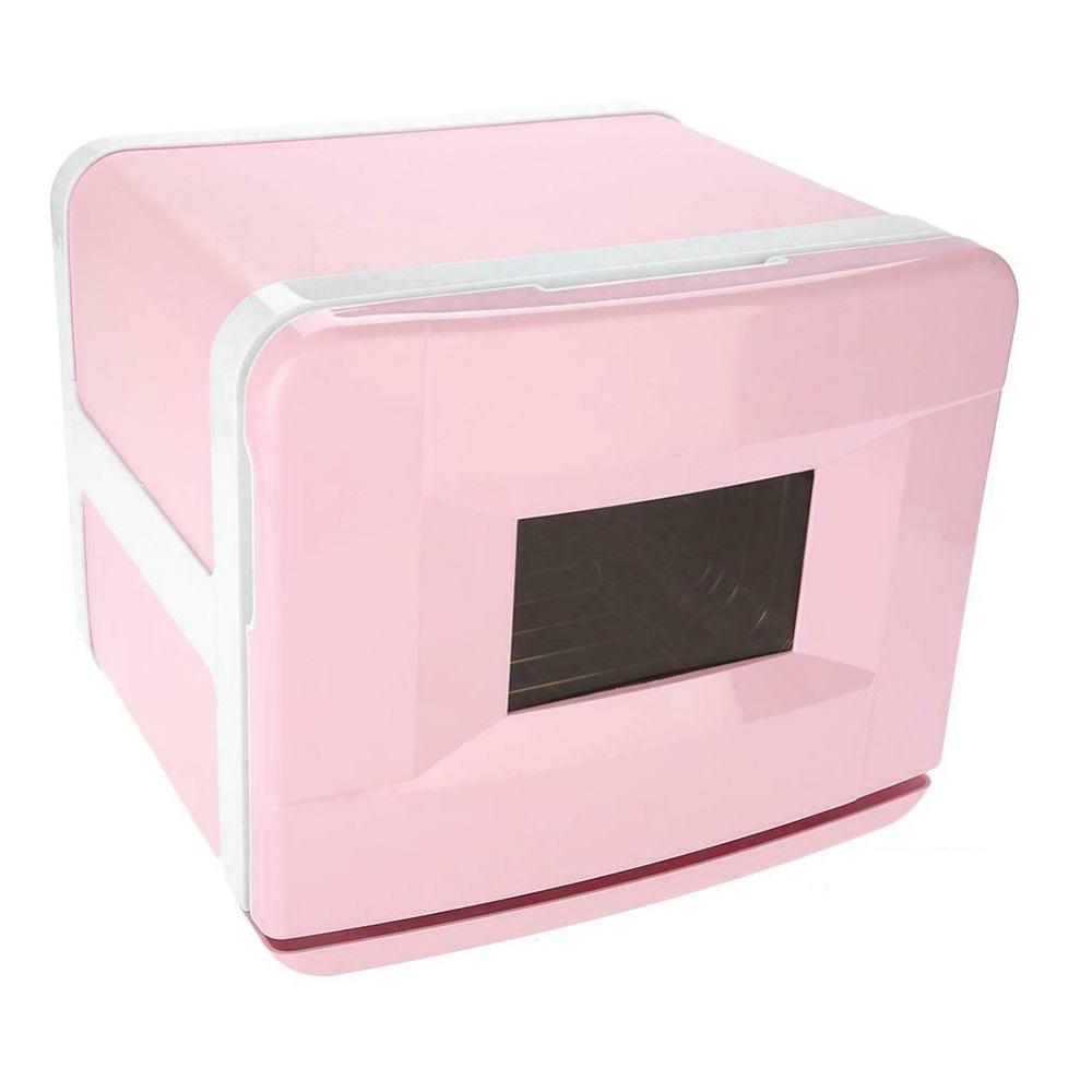 8L Pink Electric Towel Warmer UV Steriliser Cabinet Small Hot Heater Sanitiser-7